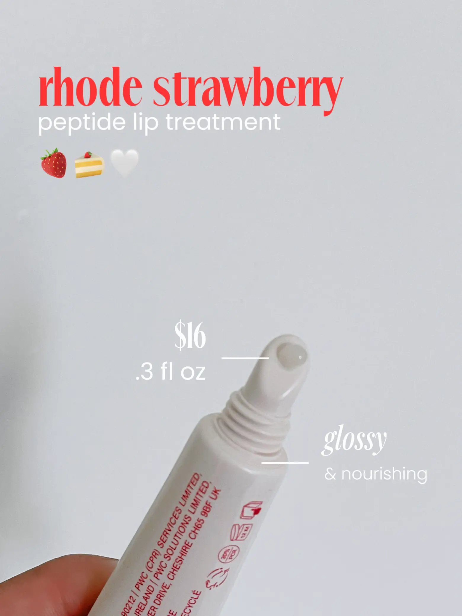 rhode strawberry peptide lip treatment review!