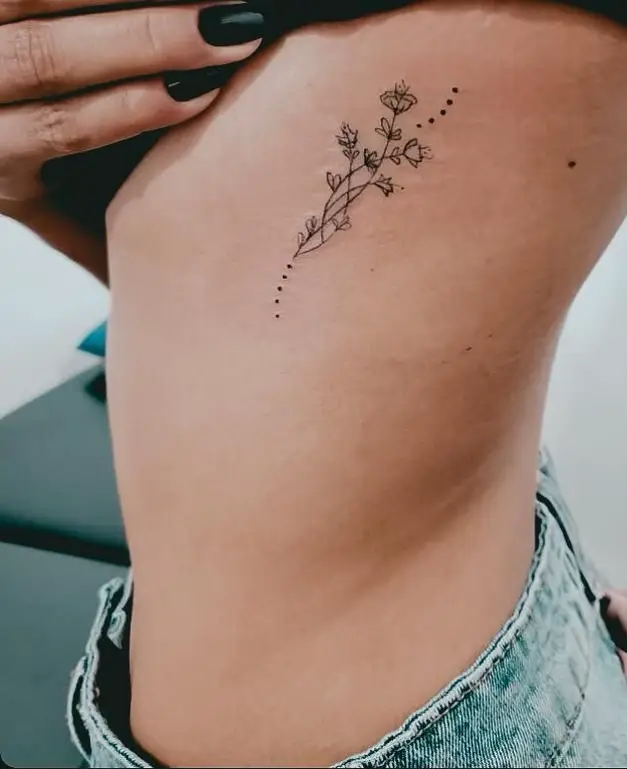 2 line script tattoo on rib cage  Rib tattoo, Tattoo script, Tattoos