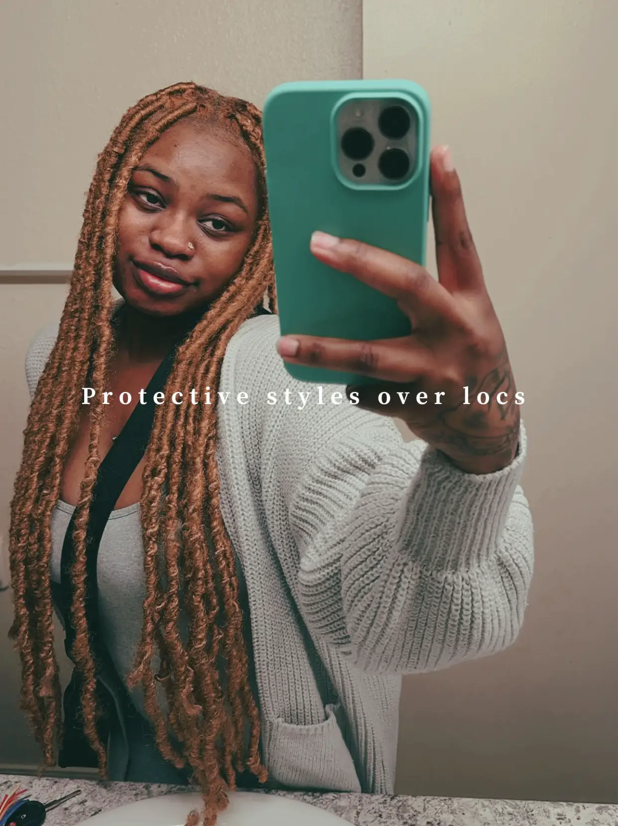 Slay This Winter With This Easy DIY Goddess Locs Tutorial - The