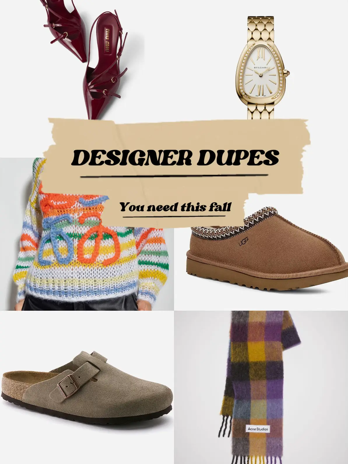 Get The Look For Less: Best  Designer Dupes - Blame it on Mei