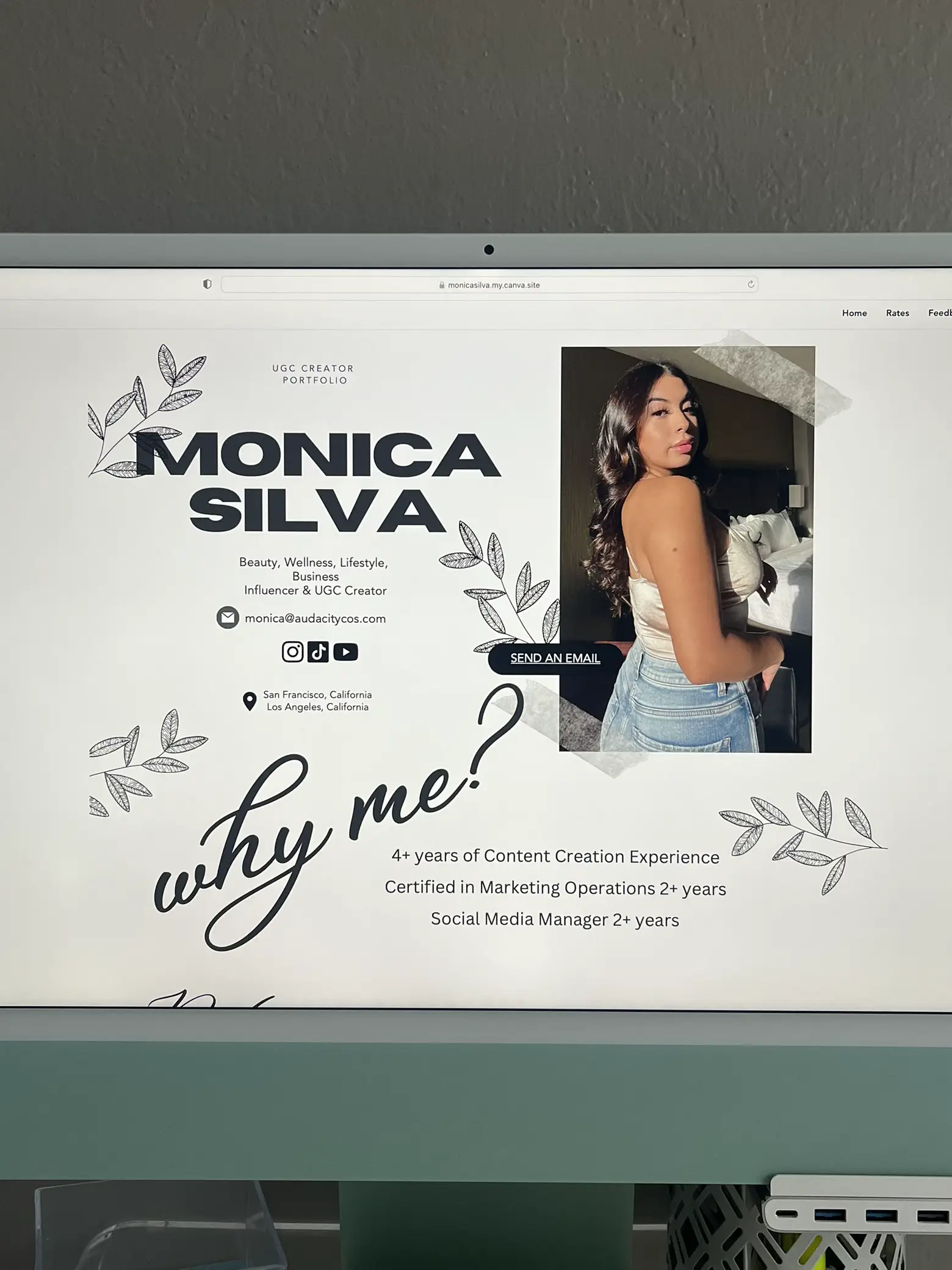  A website for Monica Silva Beauty