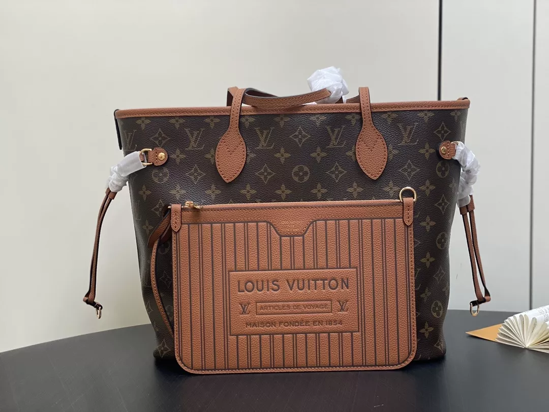 リバーシブル 新作 LouisVuitton ネヴァーフルMMトートバッグ 茶 | 大内 知恵が投稿したフォトブック | Lemon8