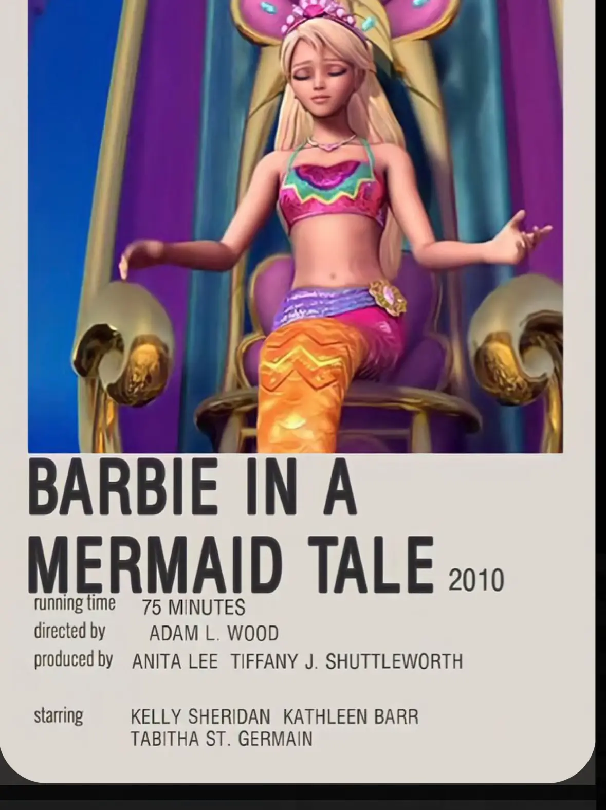 Barbie in a mermaid tale google docs hot sale