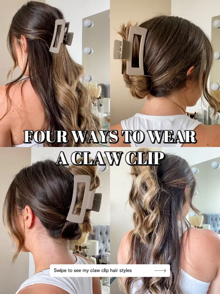 front pieces of hair braided into claw clip｜TikTok Search