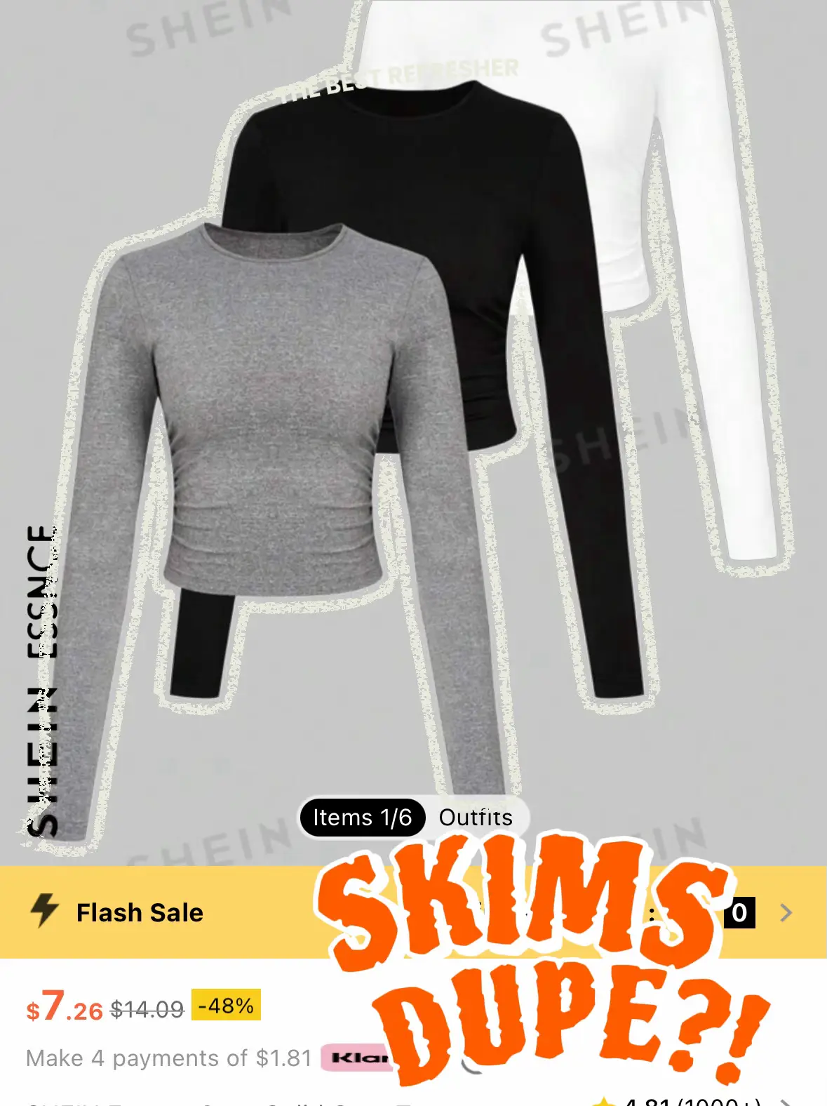 I got a SKIMS T-shirt dupe for just £8.99 - it's so flattering and actually  better quality