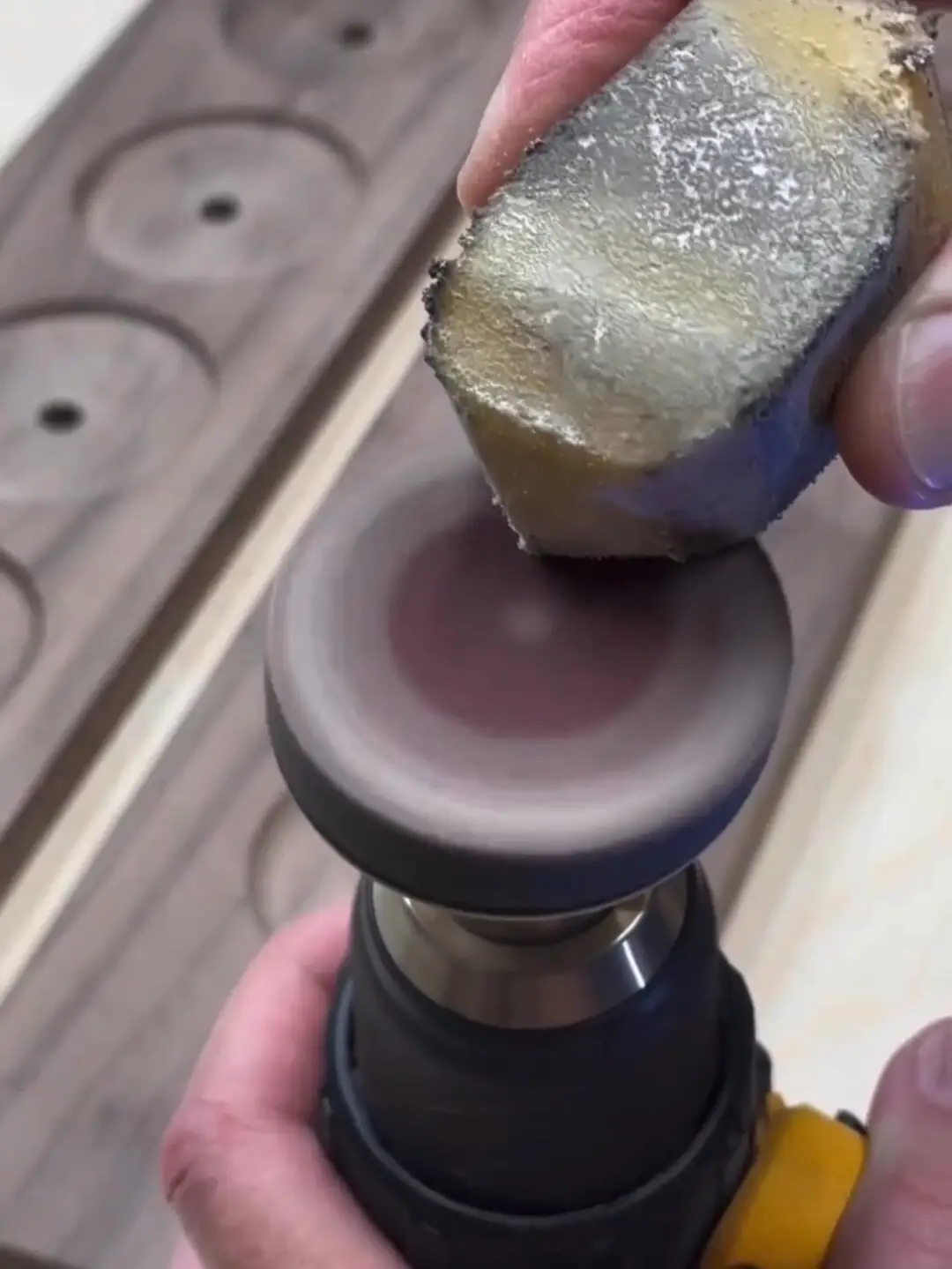 Sanding those hard to reach areas Video published by makingathome