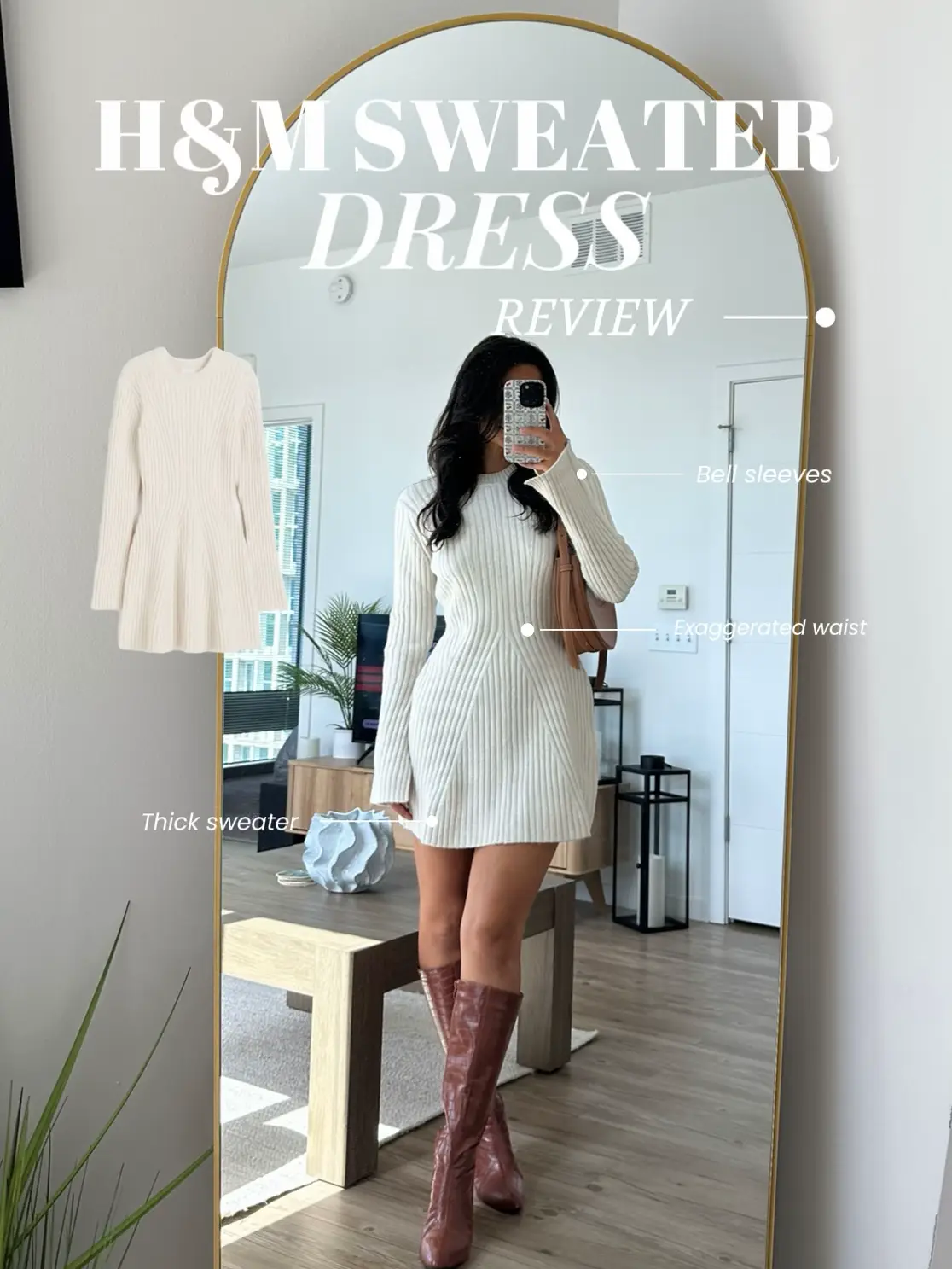 h and m sweater dress