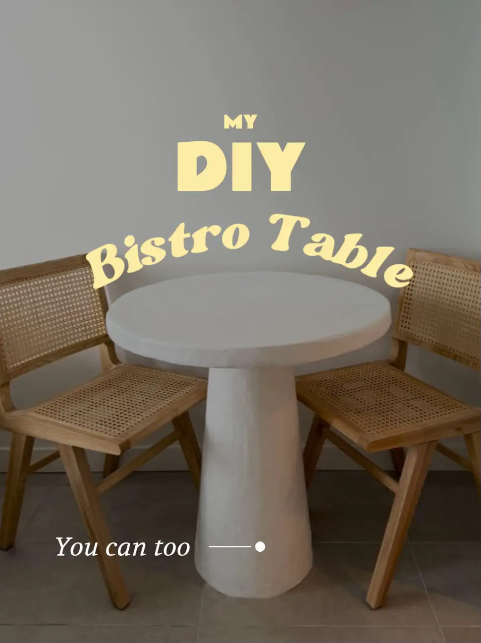 Diy bistro 2025 table and chairs