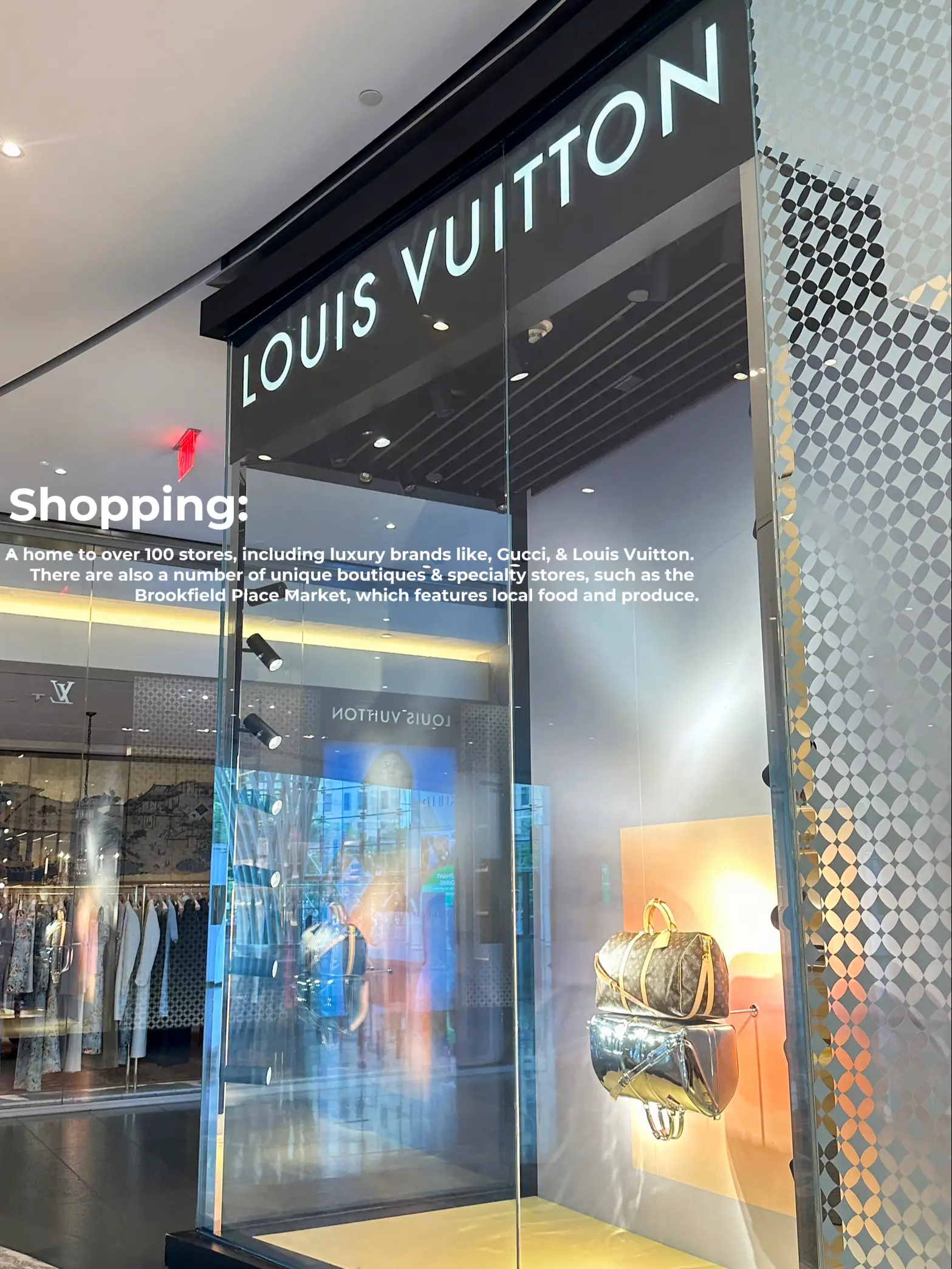 Louis Vuitton Downtown Manhattan, Brookfield Place