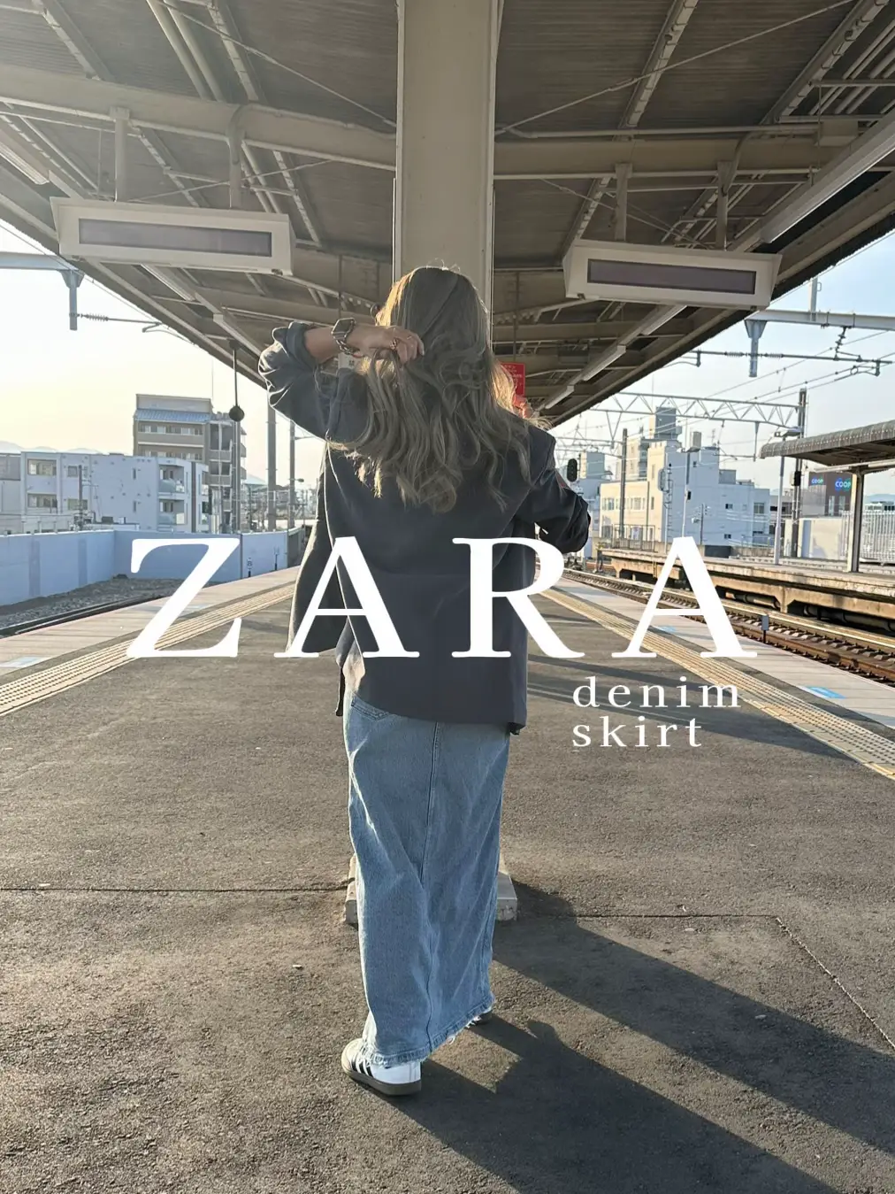 ZARA】デニムスカートでママコーデ🩵 | M A H Oが投稿したフォトブック | Lemon8