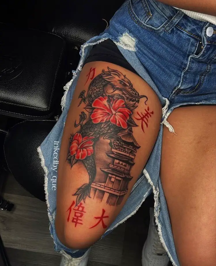 starting on leg sleeve, goal is similar to this. where do I start?? I  already have something on my lower shin. work my way up or down? :  r/traditionaltattoos