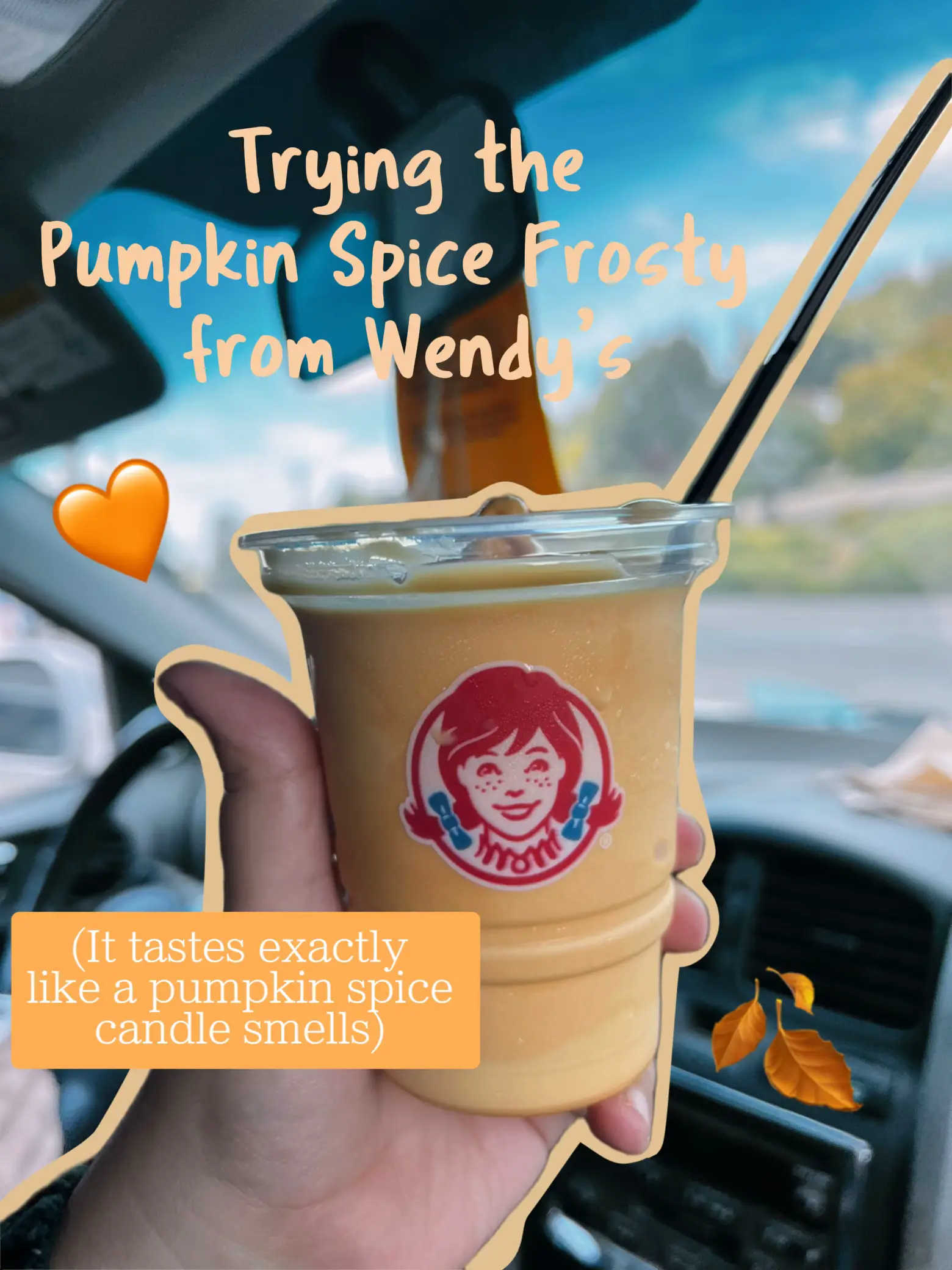 Trying the Pumpkin Spice Frosty from Wendy’s 🎃🧡 Gallery posted by