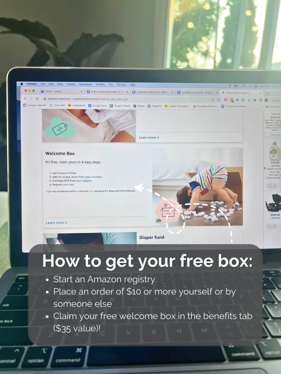 What’s in my Free Amazon baby box 🍼 แกลเลอรีที่โพสต์โดย Kim Liao Lemon8