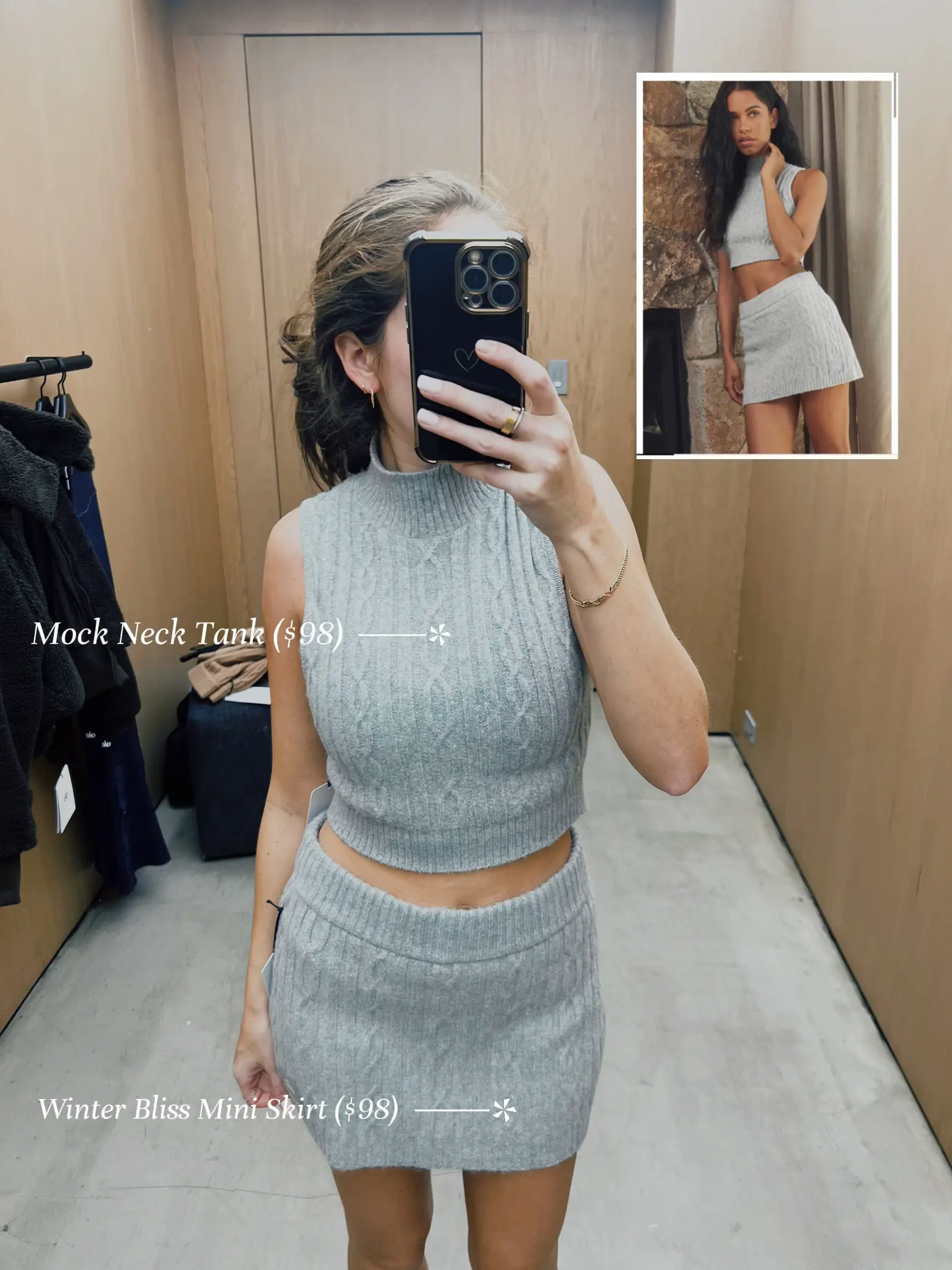ayla cable knit zip up warmth｜TikTok Search