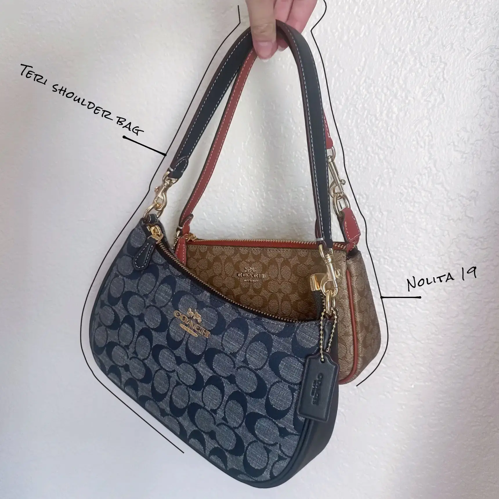 COACH®  Teri Shoulder Bag In Signature Chambray