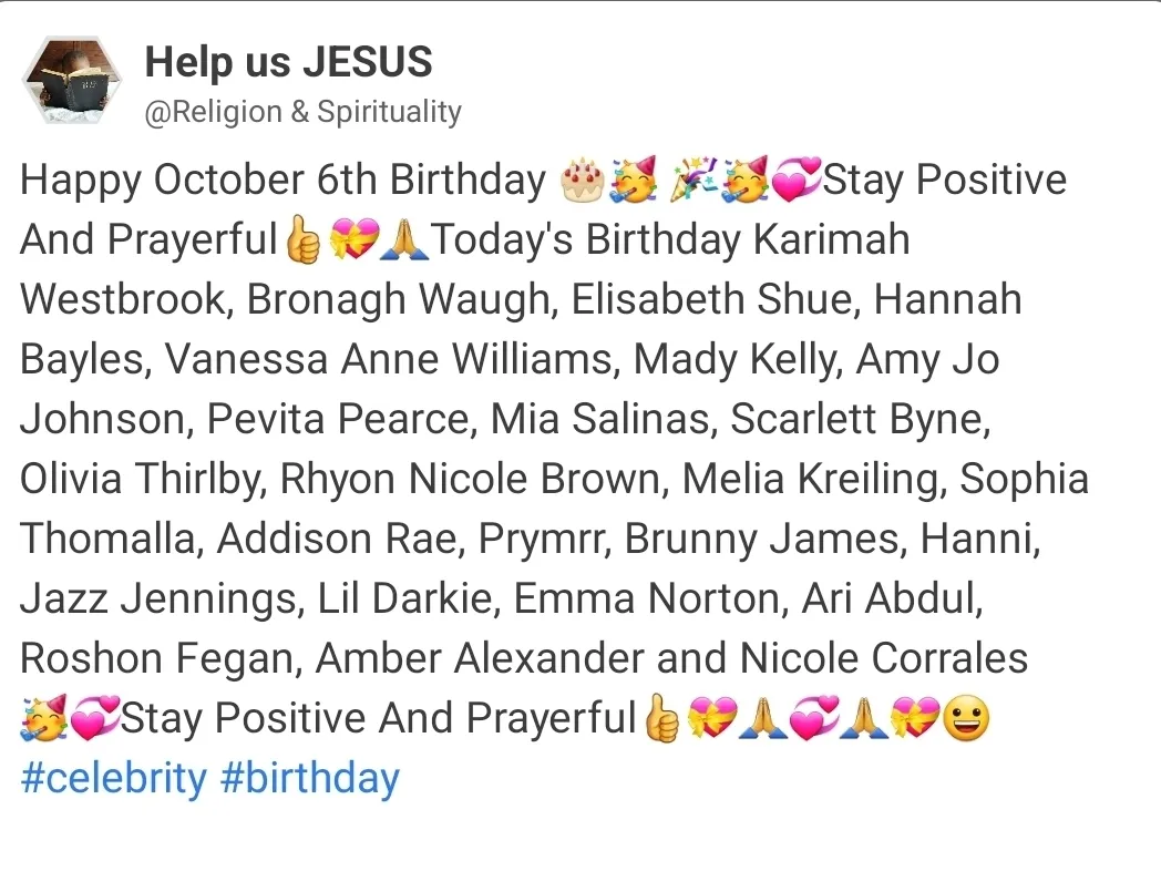 Happy October 6th Birthday | Gallery posted by Helpus JESUS🙏 | Lemon8