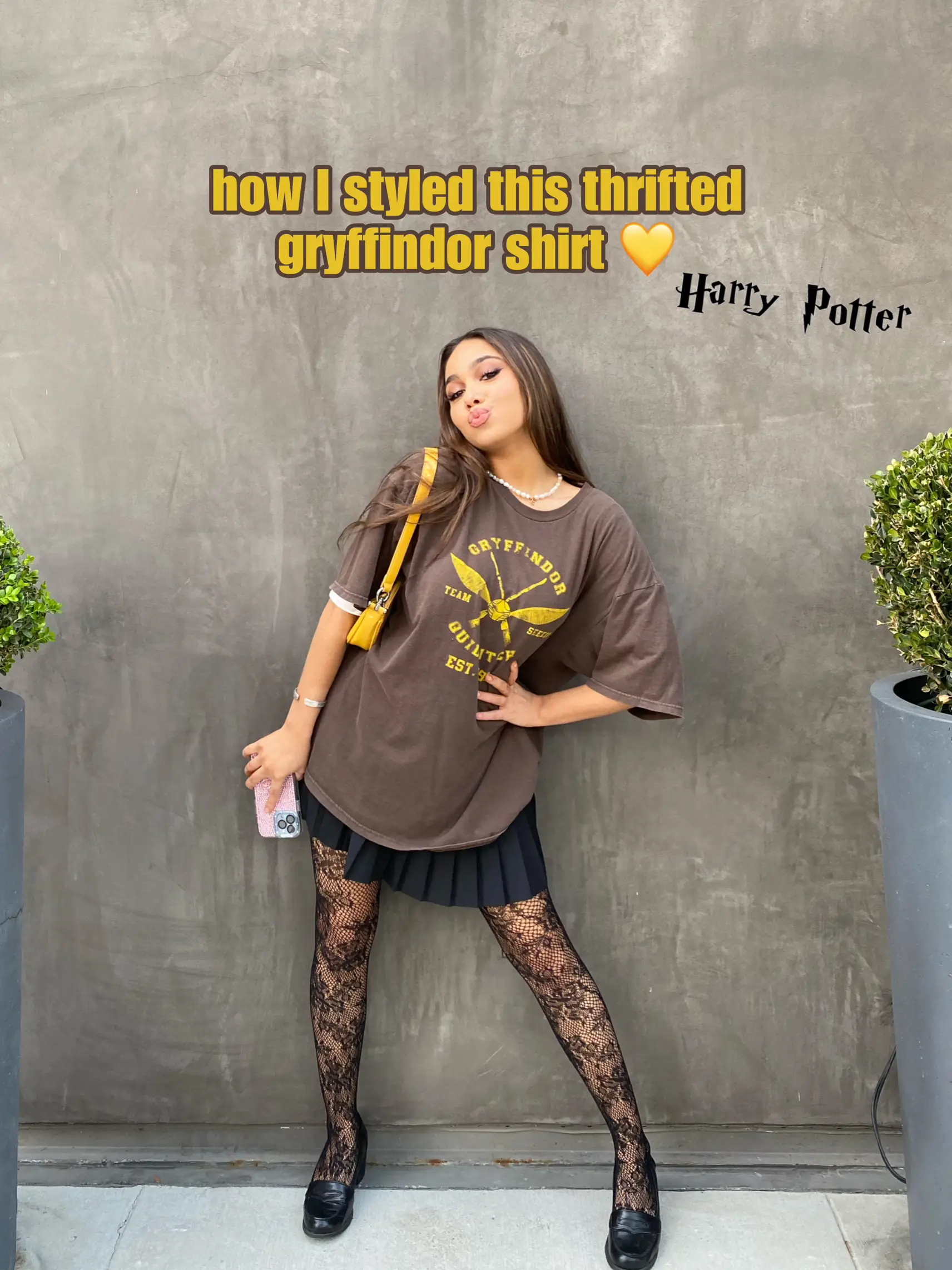 Harry Potter Gryffindor Big Girls Cosplay T-shirt Dress Leggings