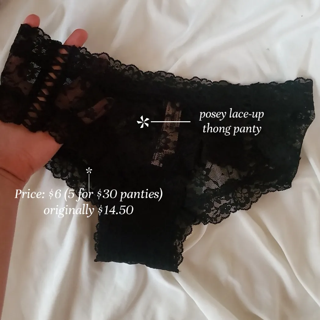 Lace-up Thong Panty  Victoria's Secret Singapore