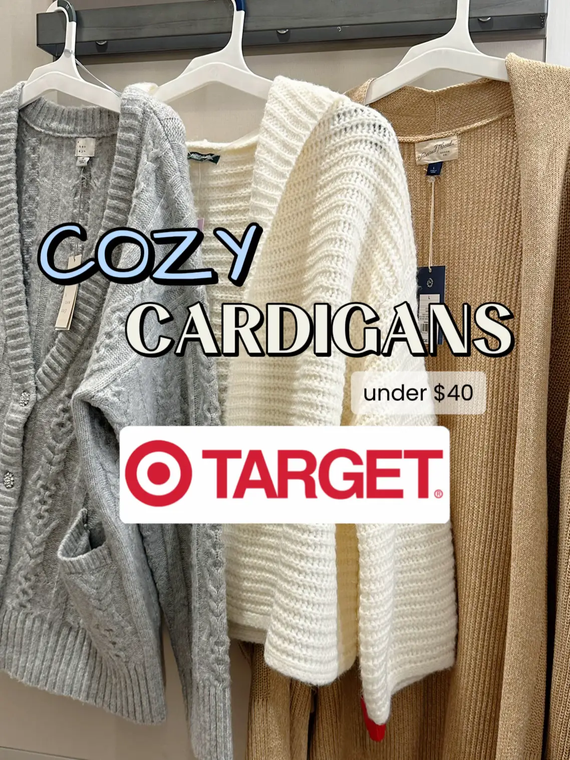  A collection of sweaters and cardigans for Target.