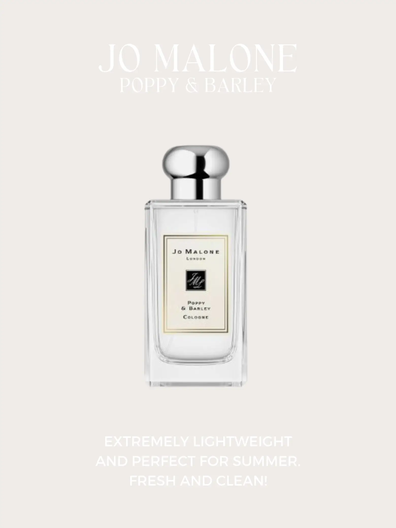 Jo malone poppy and barley online lotion