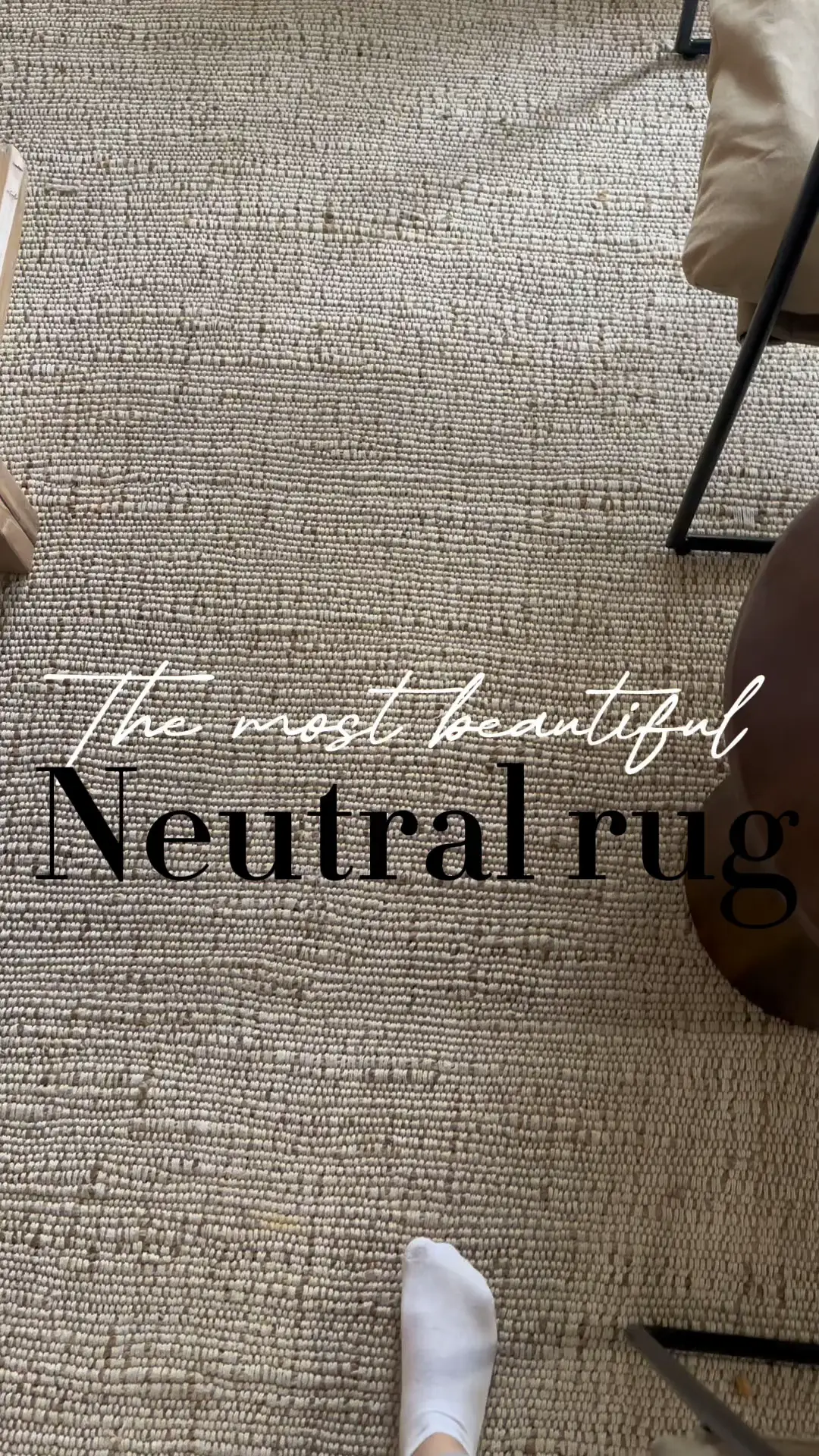 Neutral jute rug Video published by Dina Lemon8