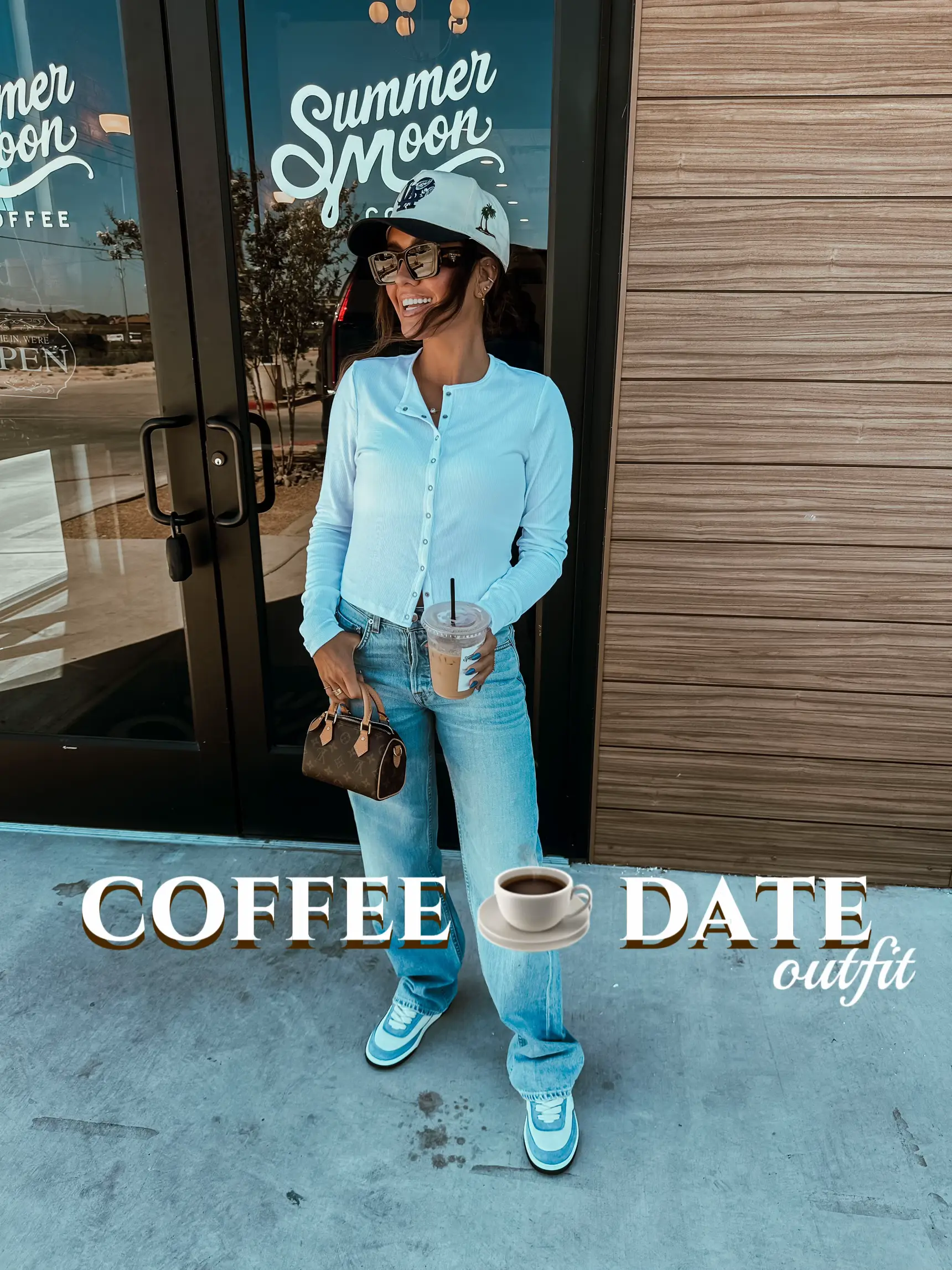 Coffee date outfit summer sale