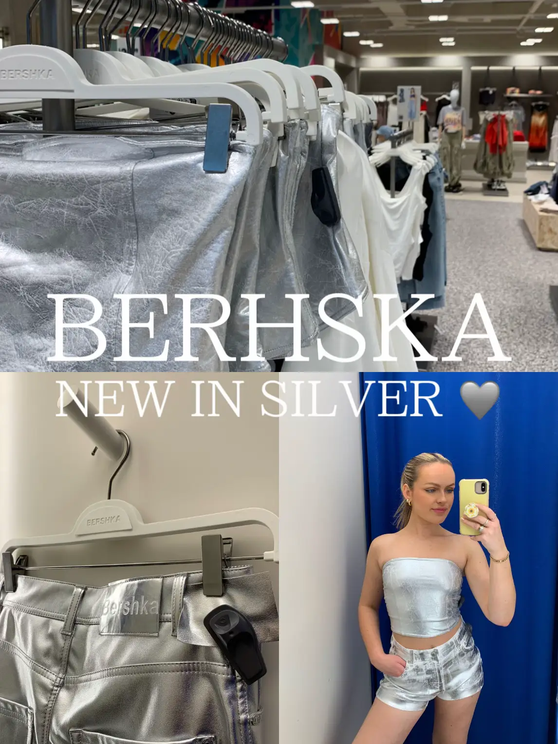BERSHKA, NEW IN SILVER🩶, Gallery posted by Dannie Moore ✨