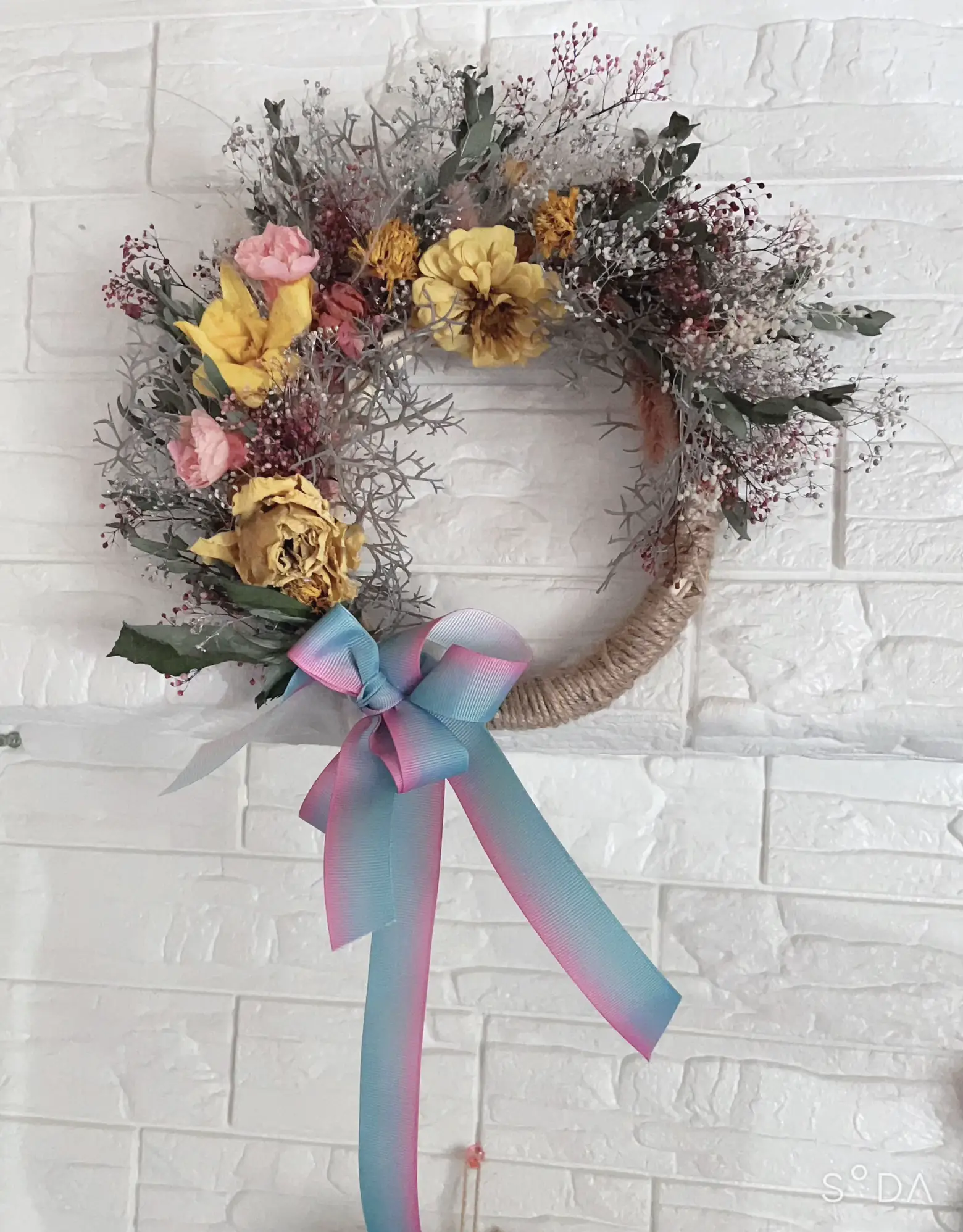 フラワーリース❤︎紫陽花お値下げ中❣️ 派手