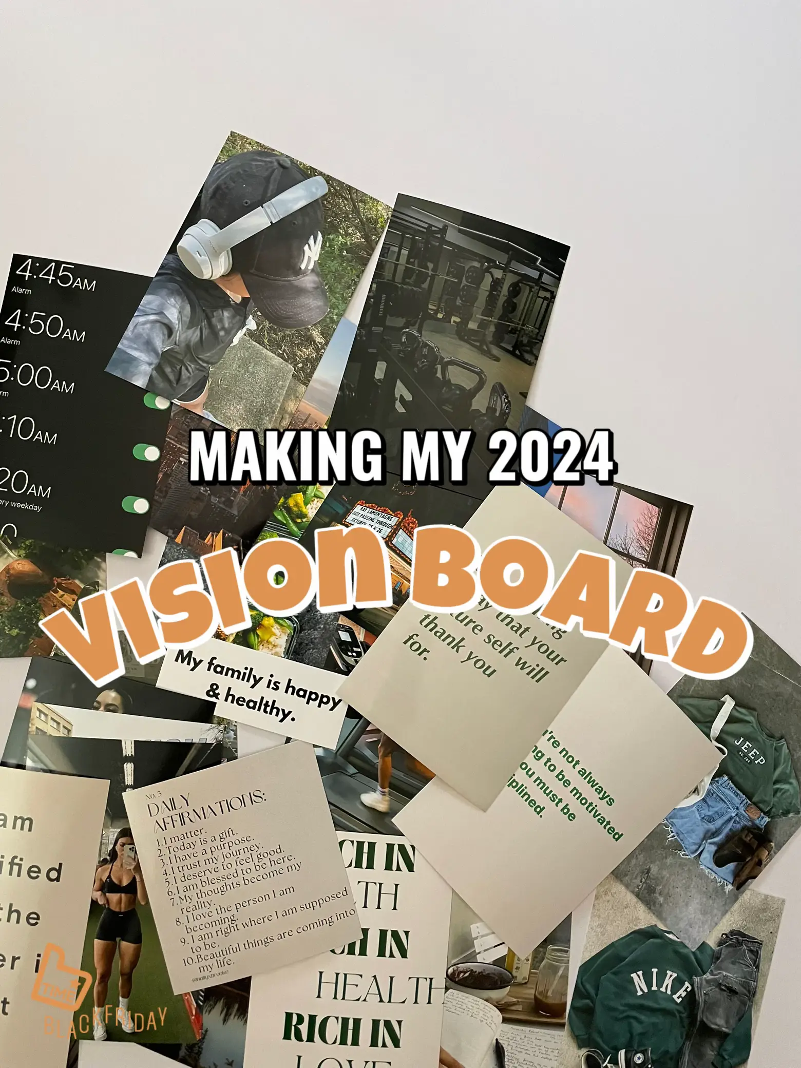 2024 Digital Vision Board Party Kit Template Manifest Money 