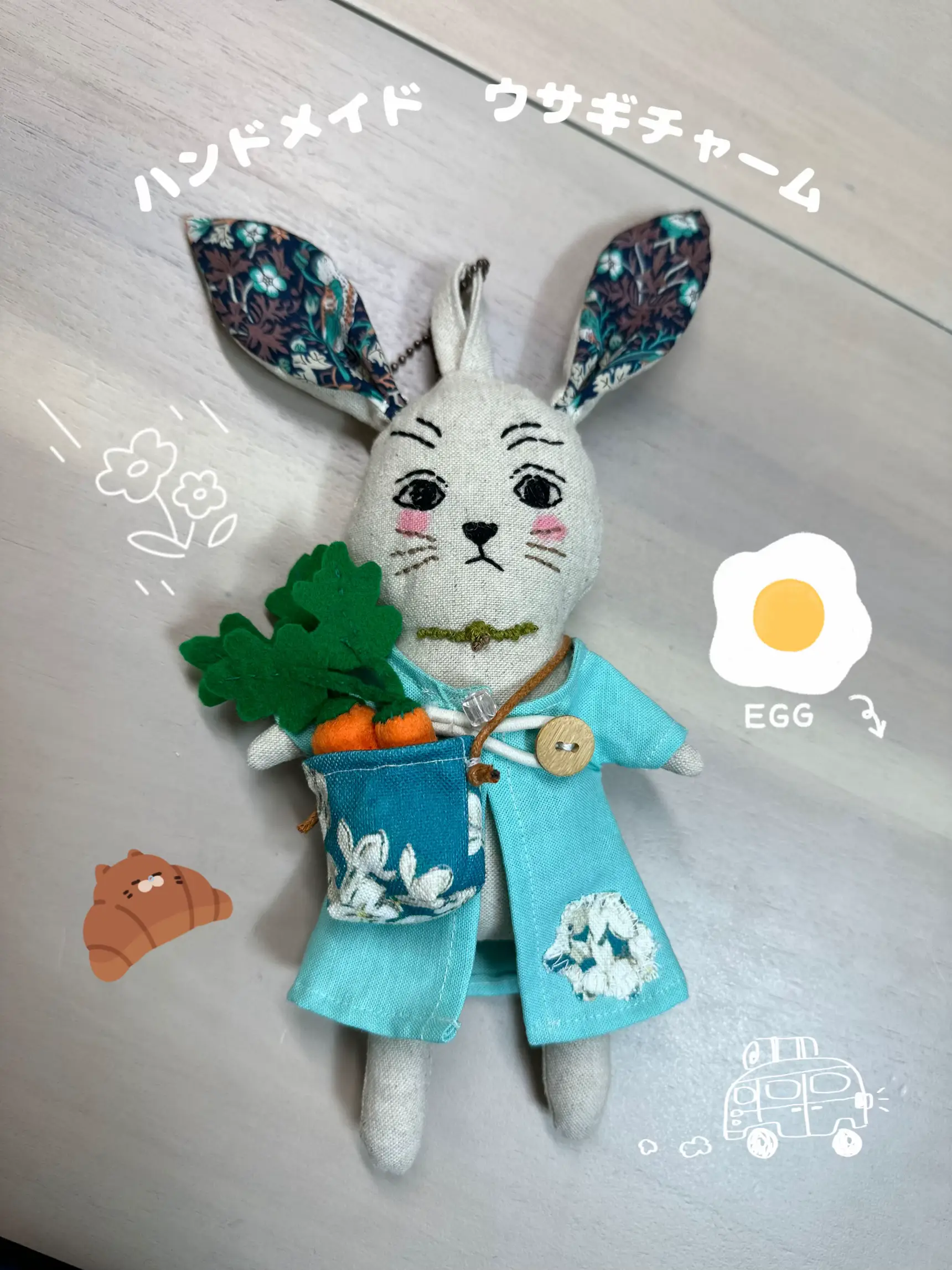 捨てるハギレでハンドメイドウサギチャーム🐇 | AKIKOsanが投稿したフォトブック | Lemon8