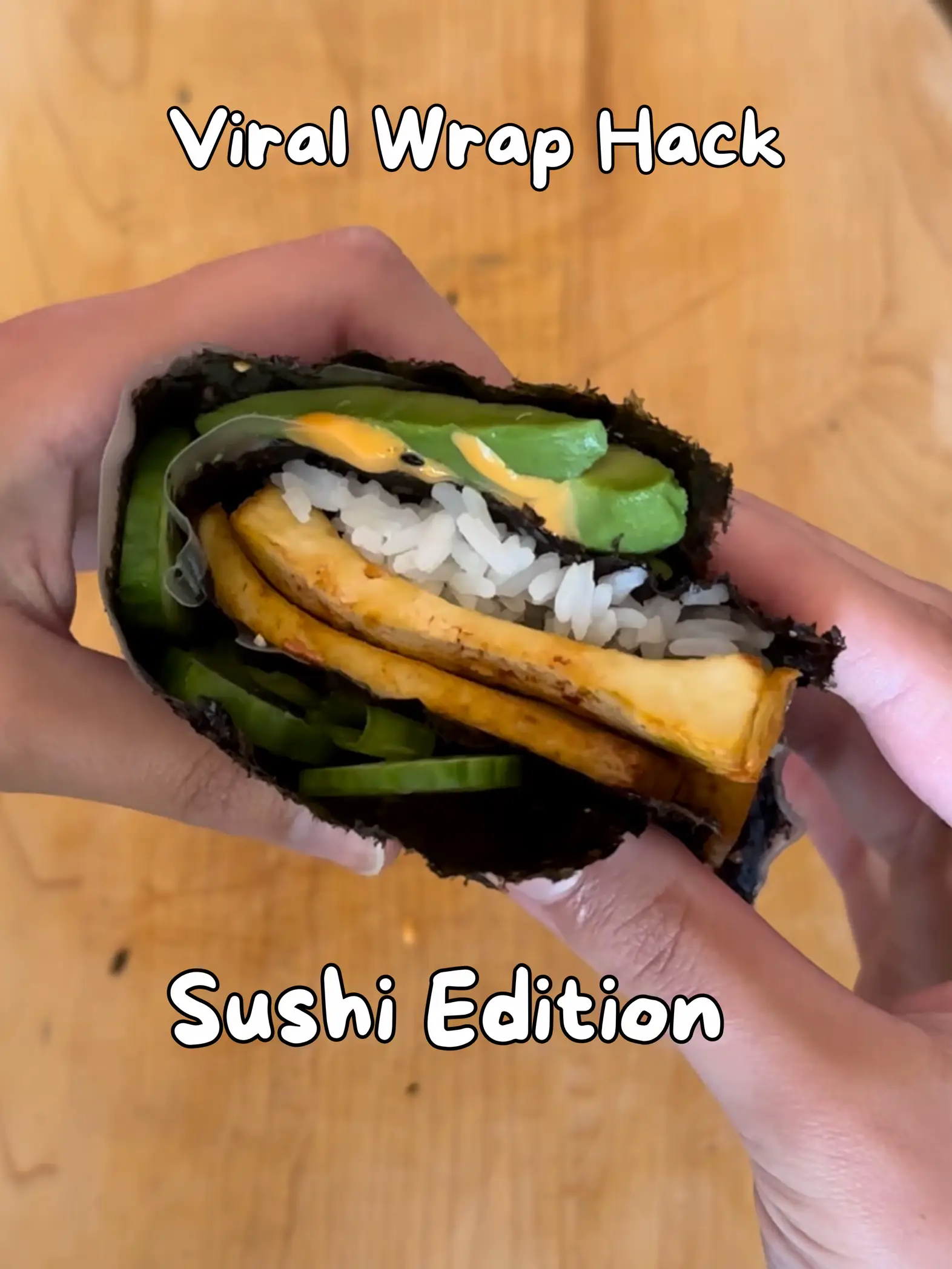 SUSHI WRAP HACK 🍣🍱 #recipe #sushihack