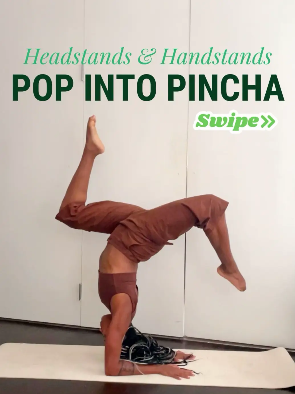 Astha Yoga - Headstand to handstand balance sequence 🥰