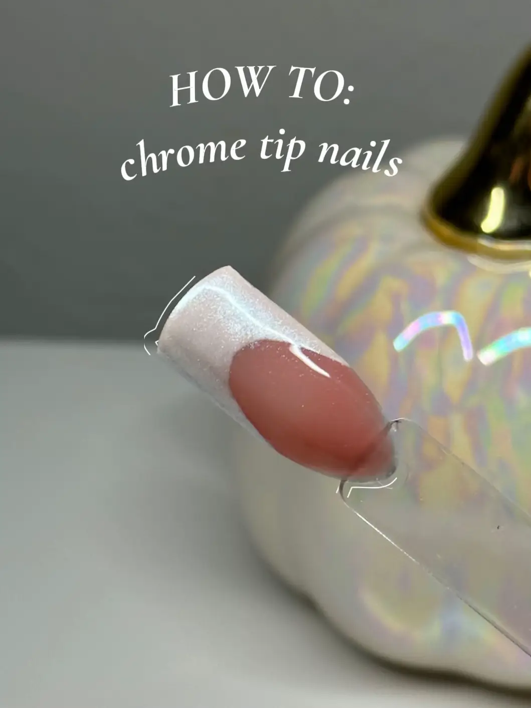 DND Chrome Effect White Silk Powder #2