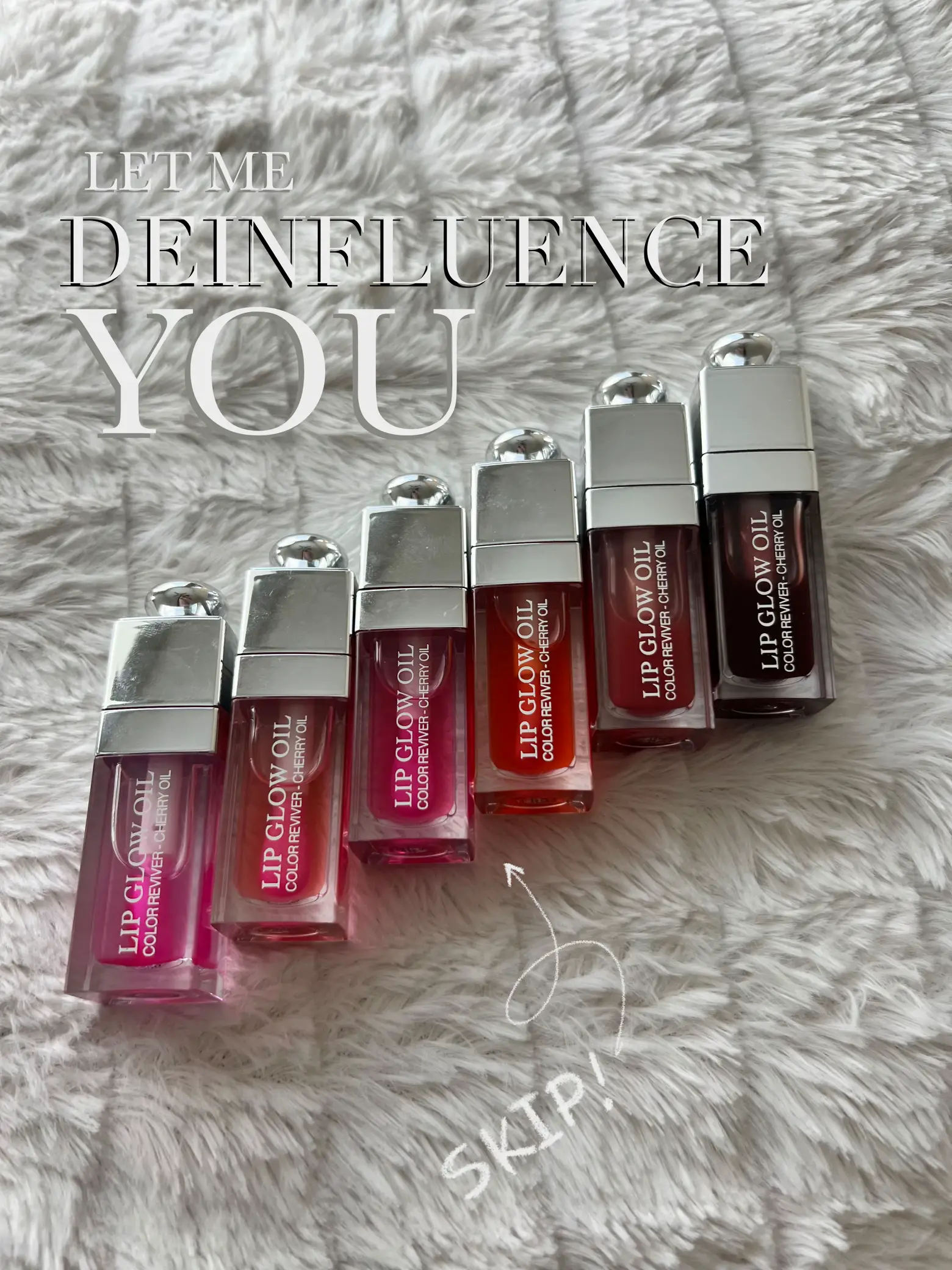 clear dior lip oil turned pink