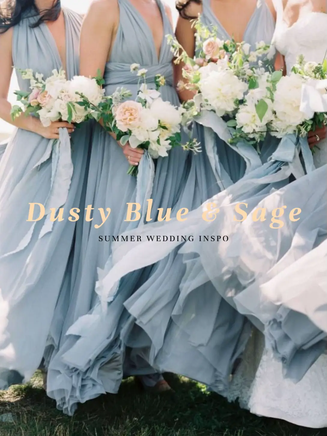 Dusty blue summer wedding hotsell