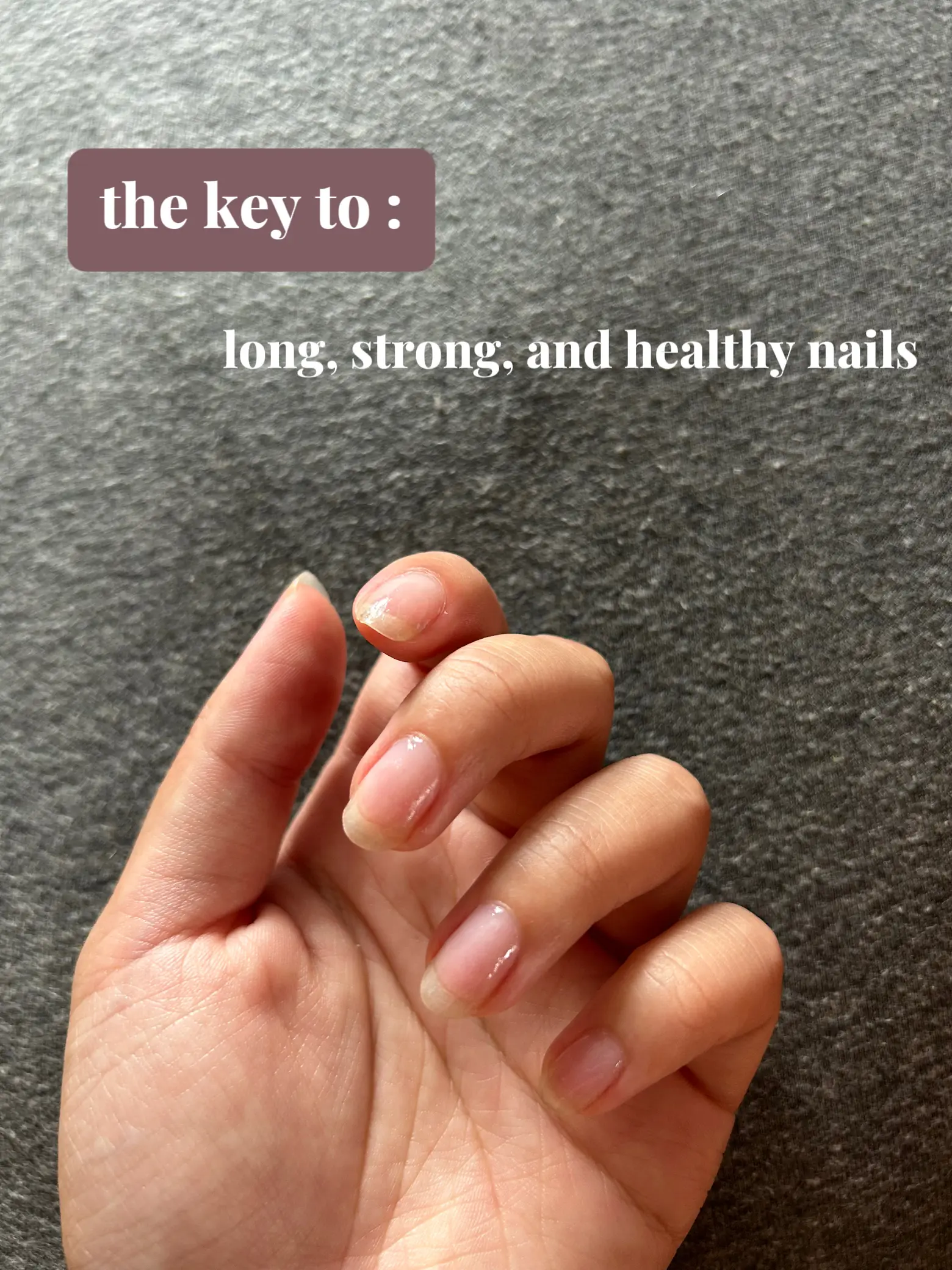 Easy Way For Thick, Healthy Long Nails