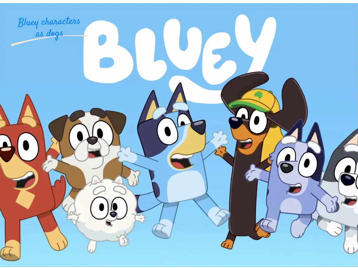 I swapped Bluey and Bingo fur colors🤣 It's not that smooth though! : r/ bluey