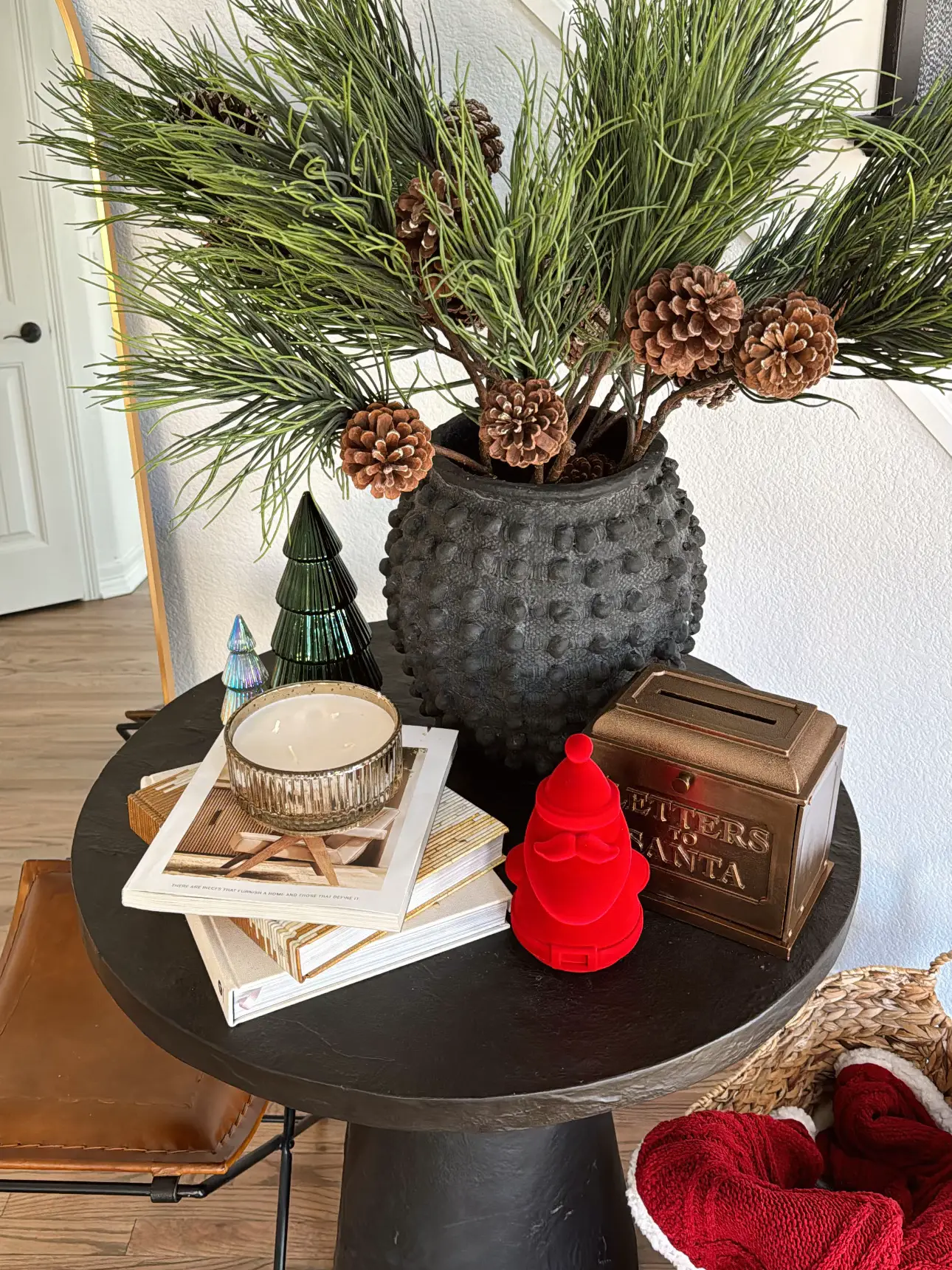 My entryway table decorated for Christmas! Gallery posted by