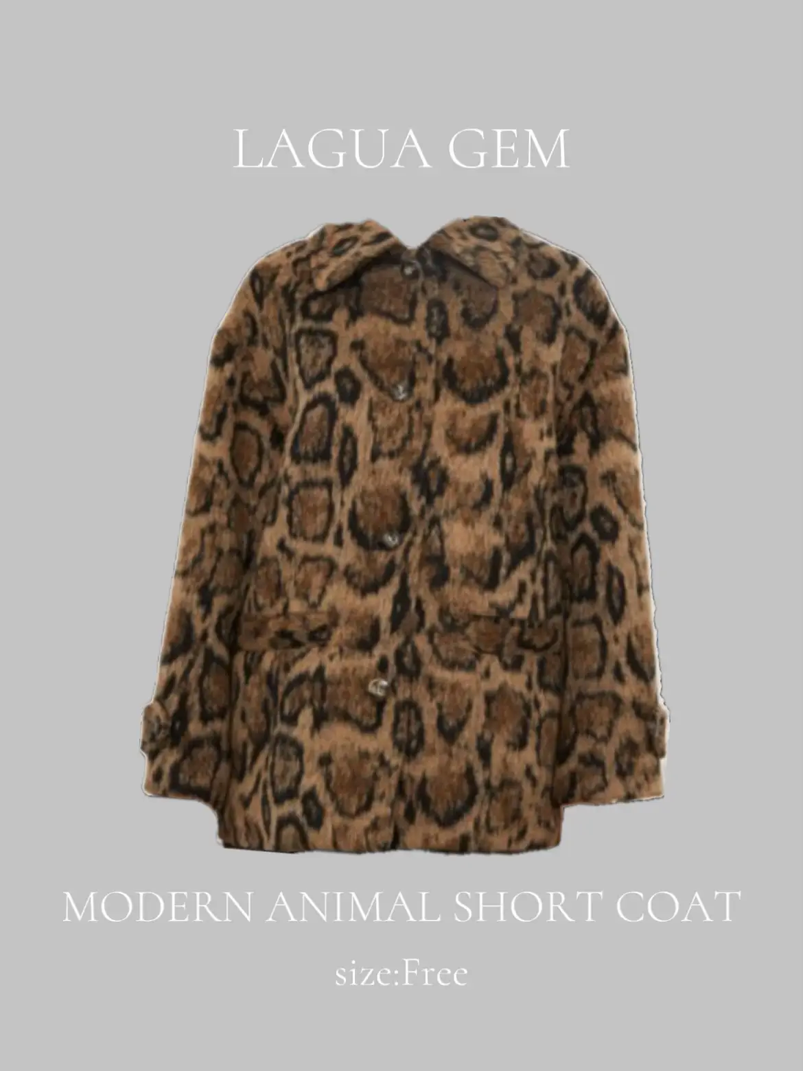 d.i.a ヒョウ柄 ファーコート ヒ*リ様 d.i.a/ヒョウ柄ファーコーデ/難 平成ギャルアイテム特集 at SPINNS