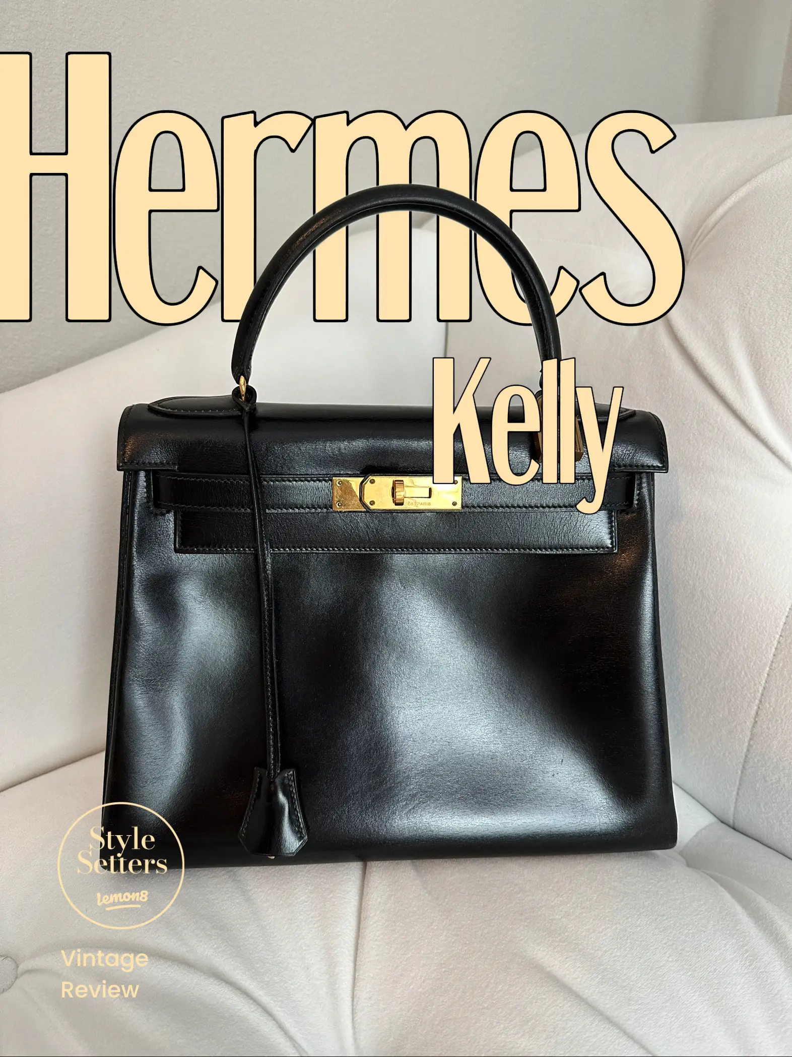Vintage Hermes Kelly 28 Box Leather Review, Gallery posted by Modeetchien
