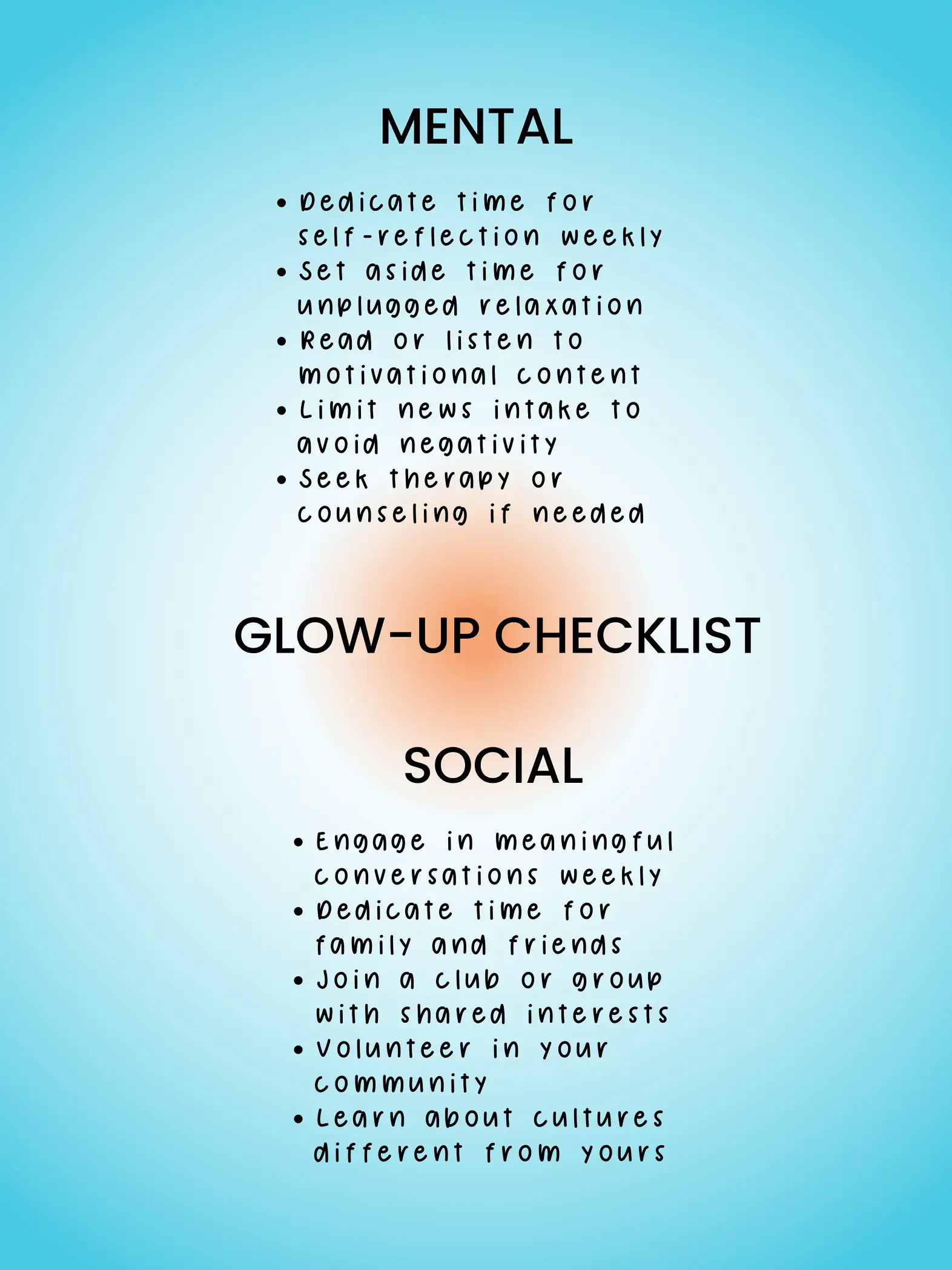 Glow up tips / Glow up checklist / Glow up aesthetic