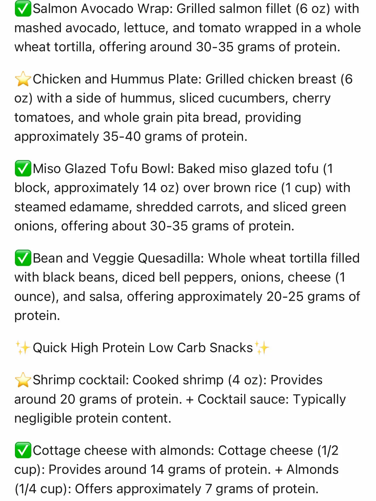 LOW CALORIE HIGH PROTEIN FOOD SHOP⤵️ If you're getting the right foods