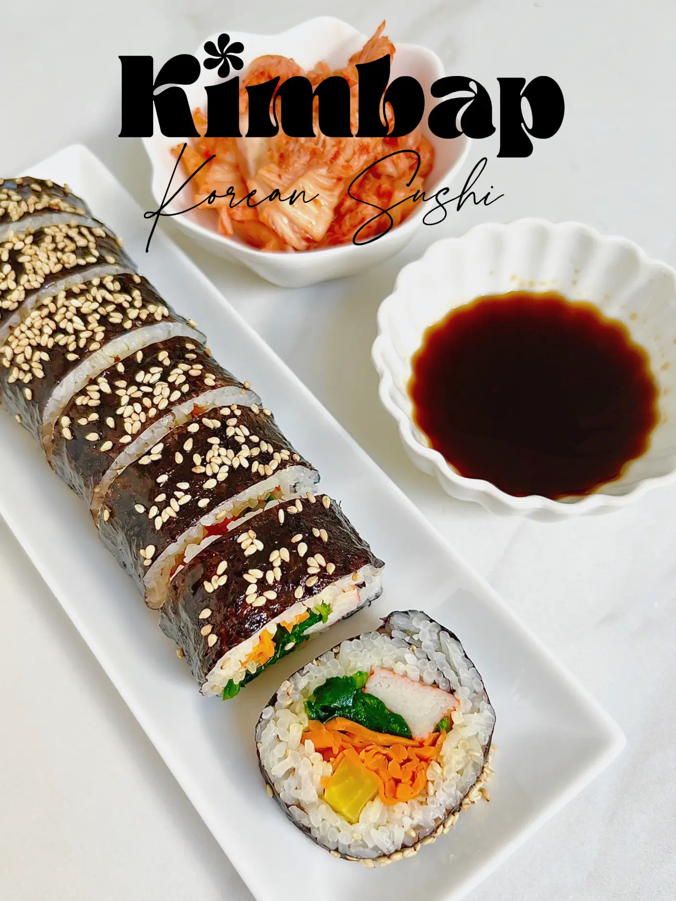 Gimbap (Korean Seaweed Rice Rolls) - Chrisse En Place