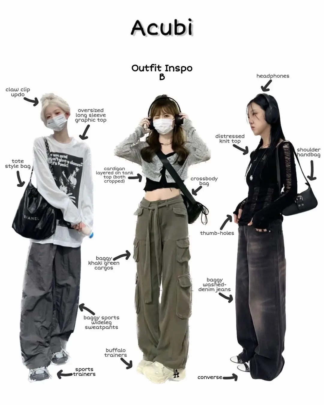Women's Baggy Cargo Pants Y2K Clothing Multi-Pocket Relaxed Fit Jeans Fairy  Grunge Clothes Alt Emo Streetwear, Army Green, Small : : Clothing,  Shoes & Accessories