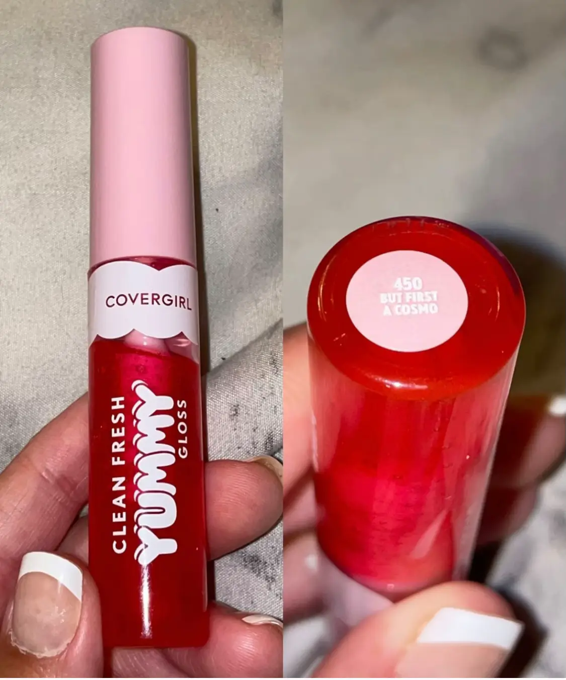 COVERGIRL Clean Fresh Yummy Lip Gloss, 450 But First A Cosmo, 0.33