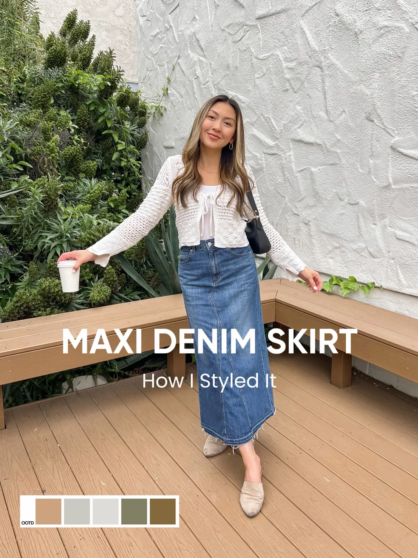 A Classic Denim Mini Skirt Styled For Summer And Fall - My Style Vita