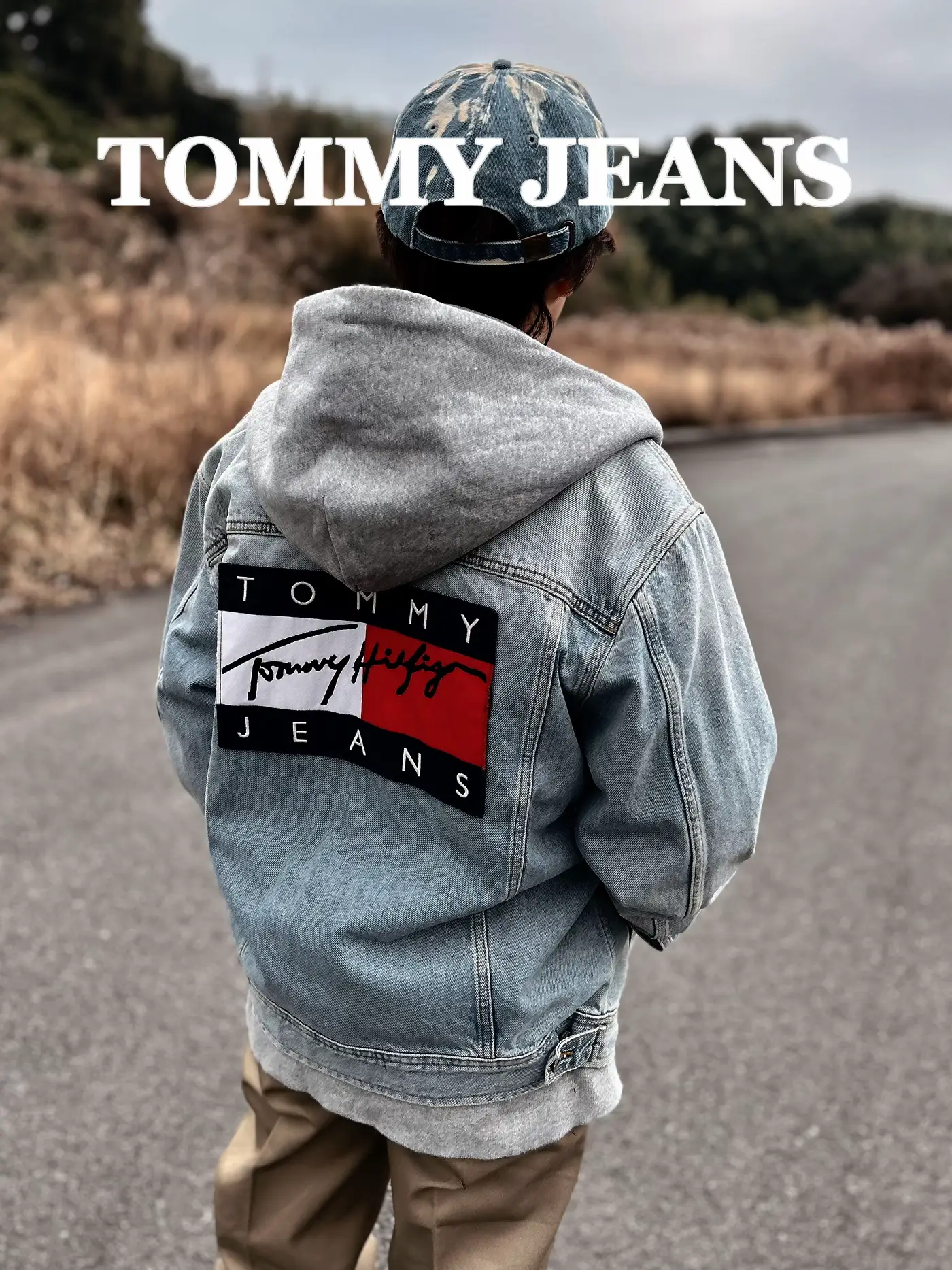 美品　 JEANS デニム　Ｇジャン　トミー　ジーンズ　ホワイト　S TOMMYJEANS デニムジャケット