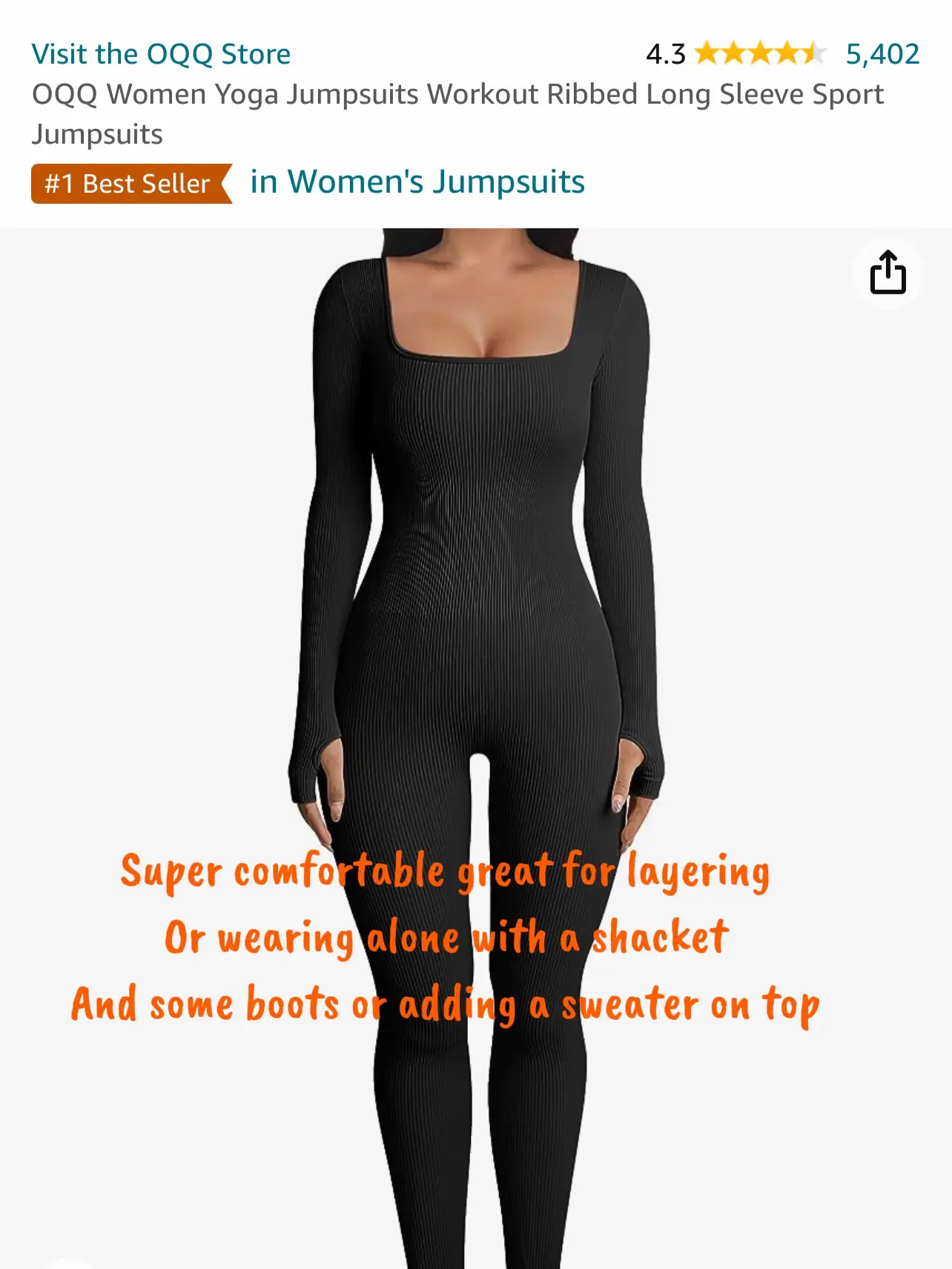  OQQ Athletic Jumpsuits For Women Seamless Workout