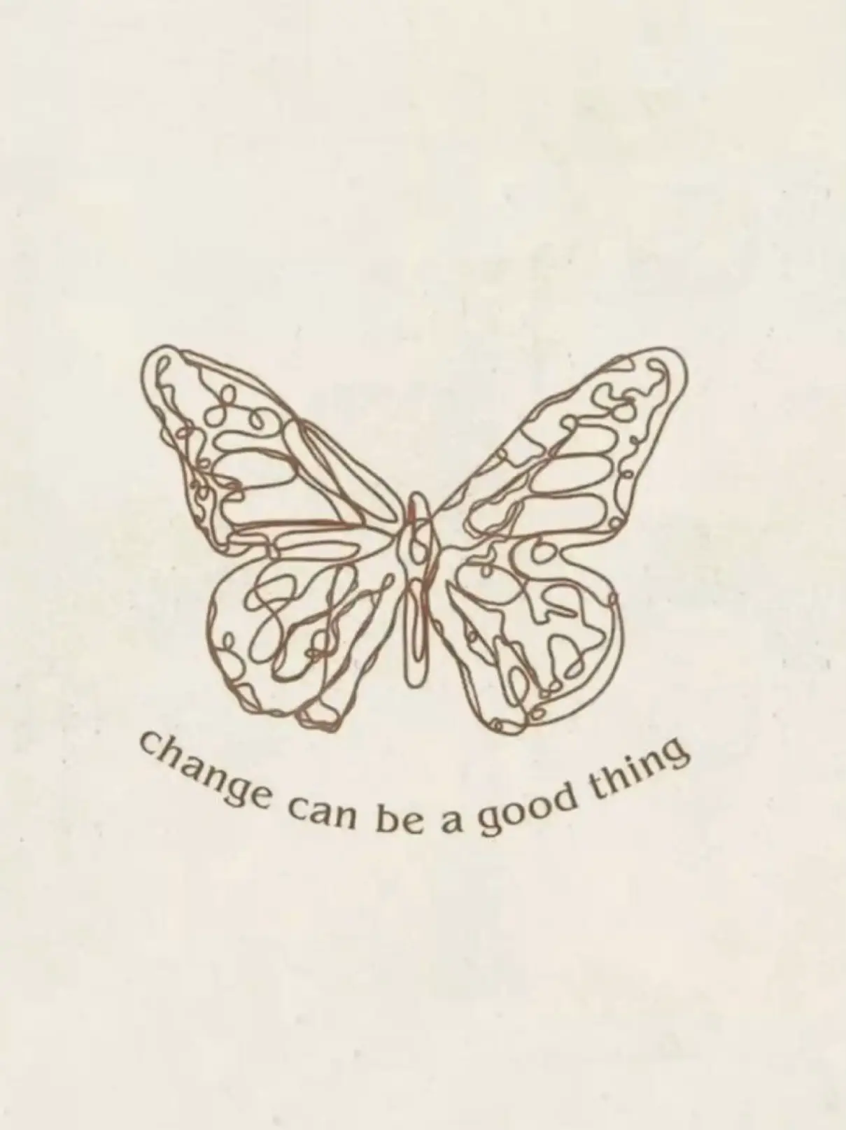  A butterfly with a change can be a good thing logo.