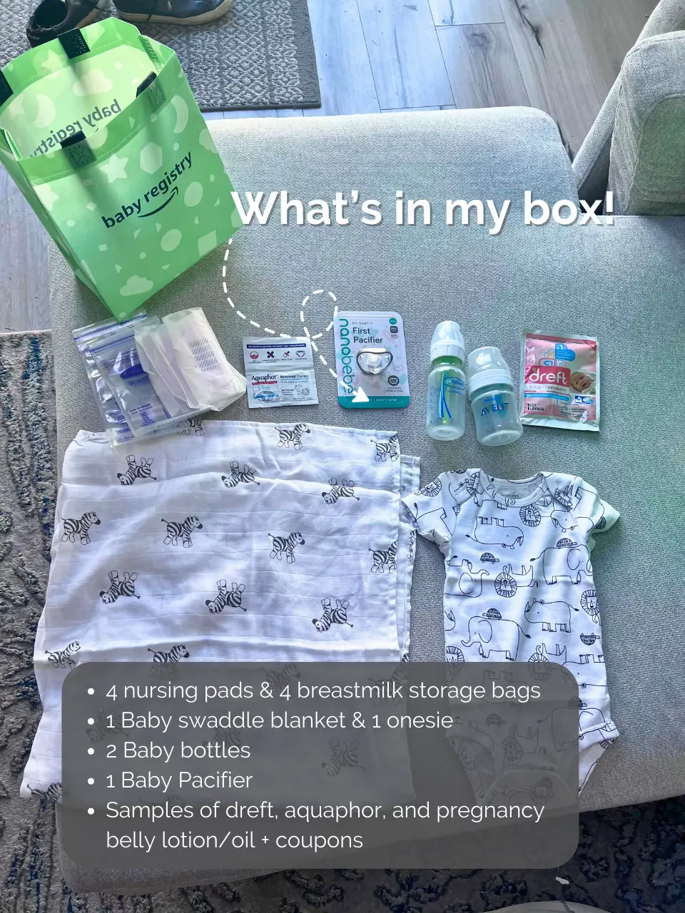 What’s in my Free Amazon baby box 🍼 แกลเลอรีที่โพสต์โดย Kim Liao Lemon8